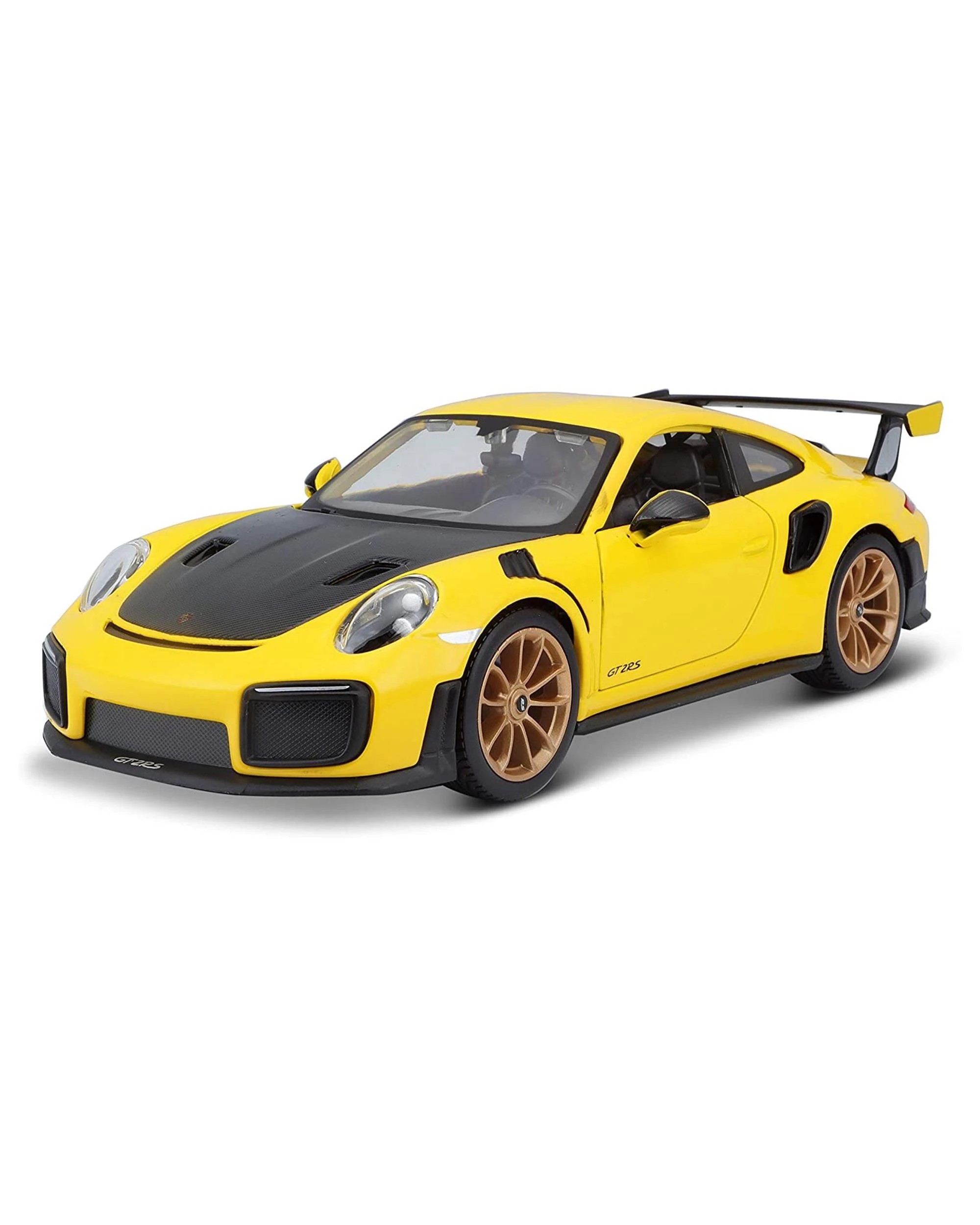 2 Maisto Special Edition 2018 Porsche 911 GT2 RS 1:24 Scale Model Car - Yellow, 2 of 8