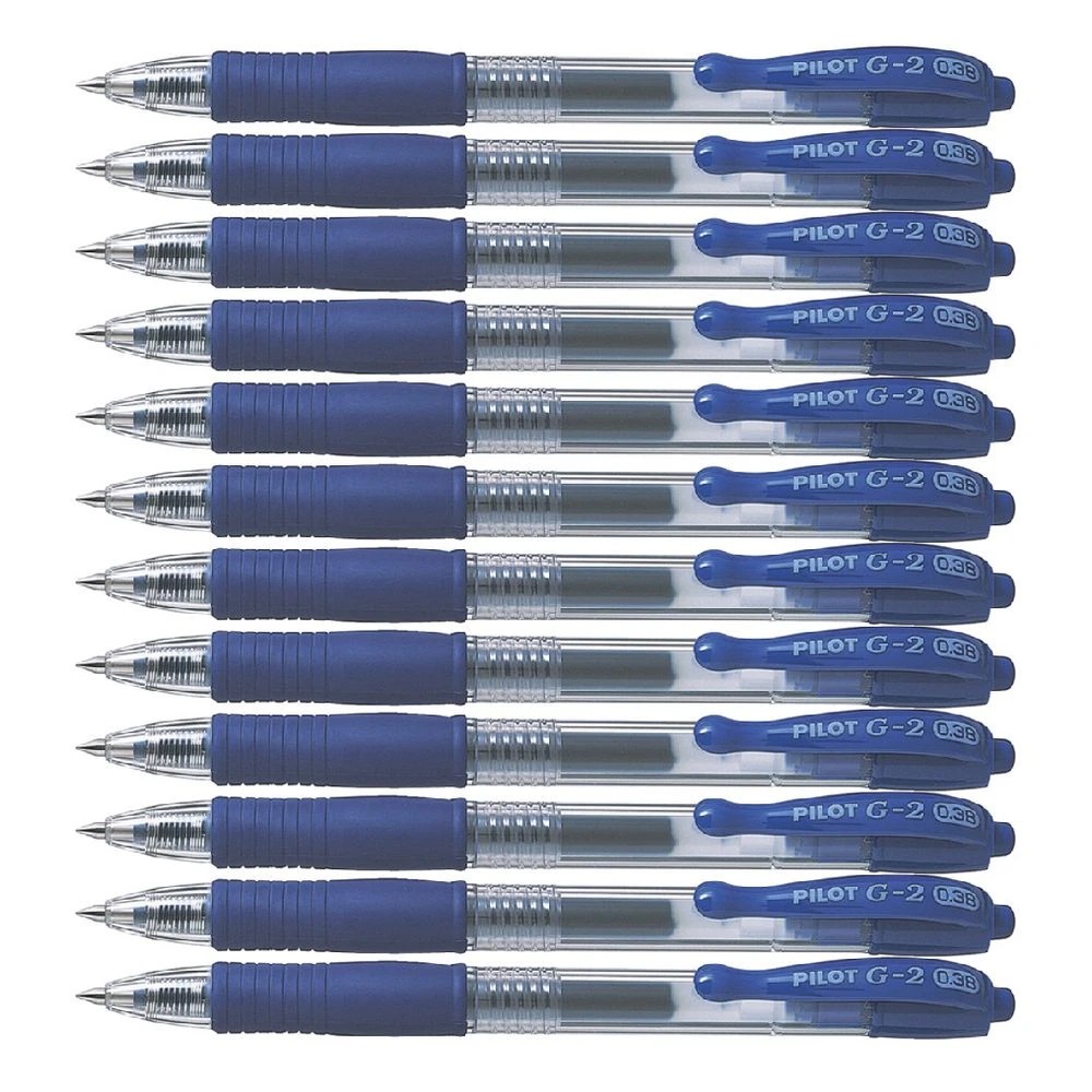 2 PILOT G2 Retractable Gel Pen 0.38mm Blue 12 Pack, 2 of 2