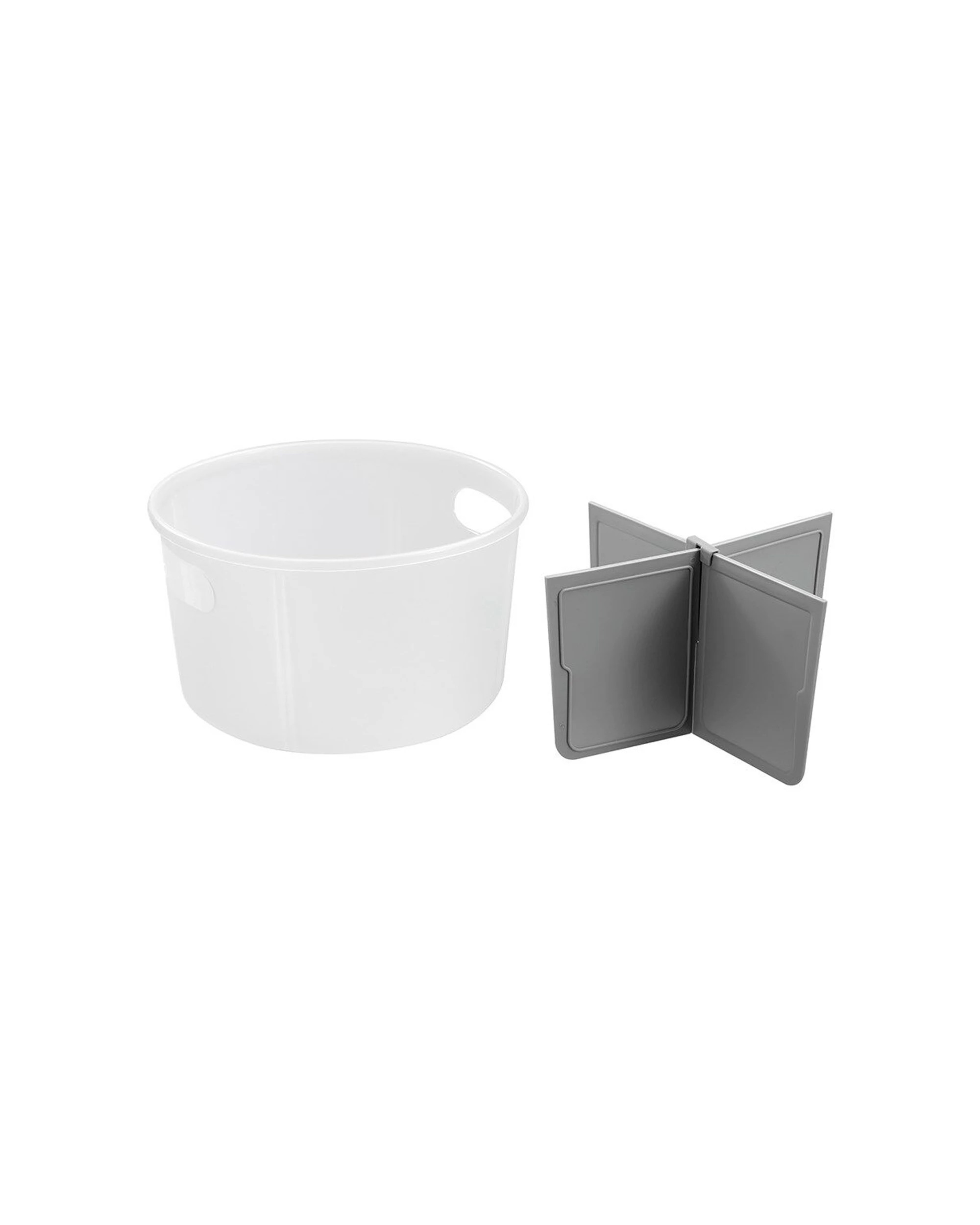5 Boxsweden Divided Turntable Easy Carry Storage Container 28.5x18.5cm - Clear, 5 of 6