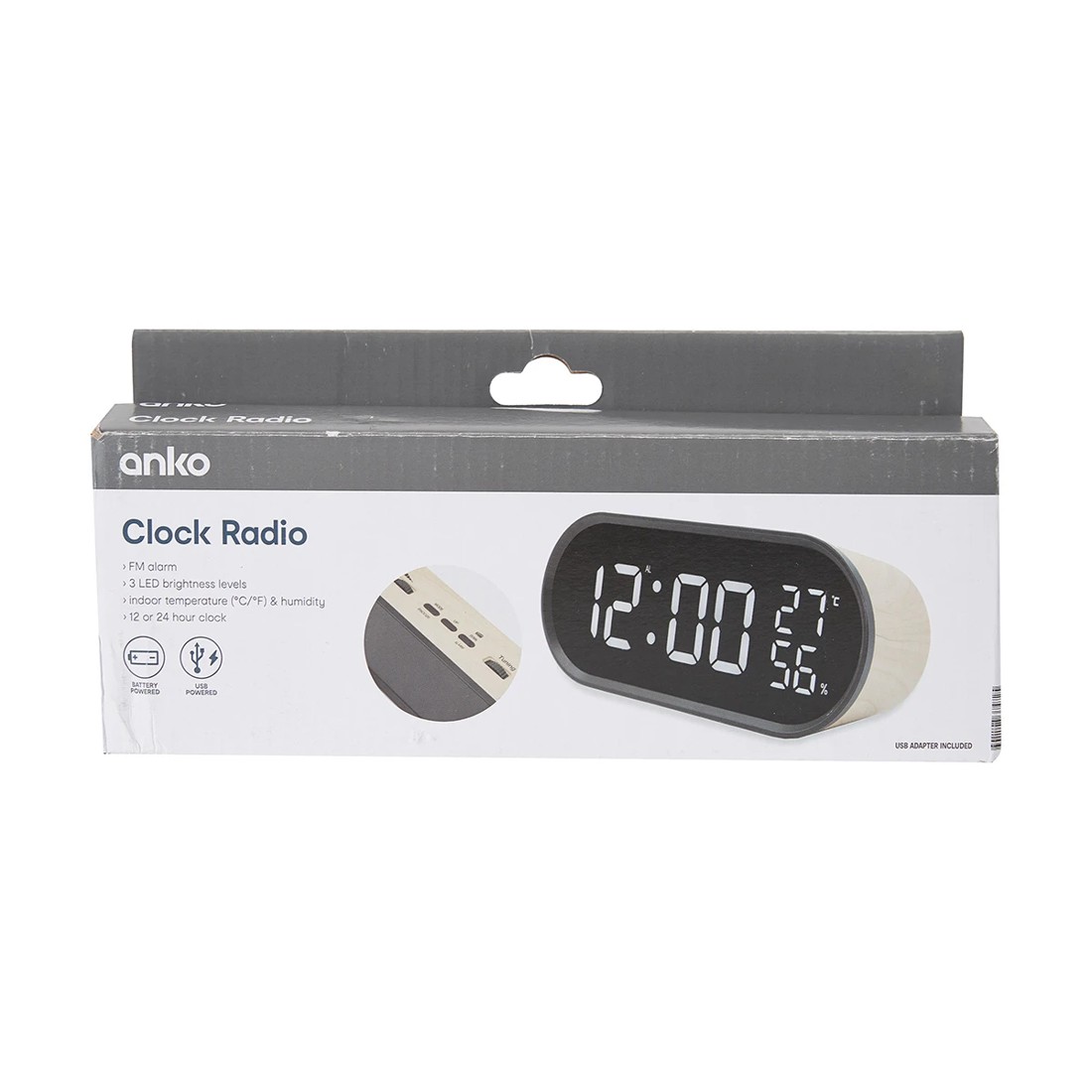 9 Clock Radio - Wood Look, 9 of 9
