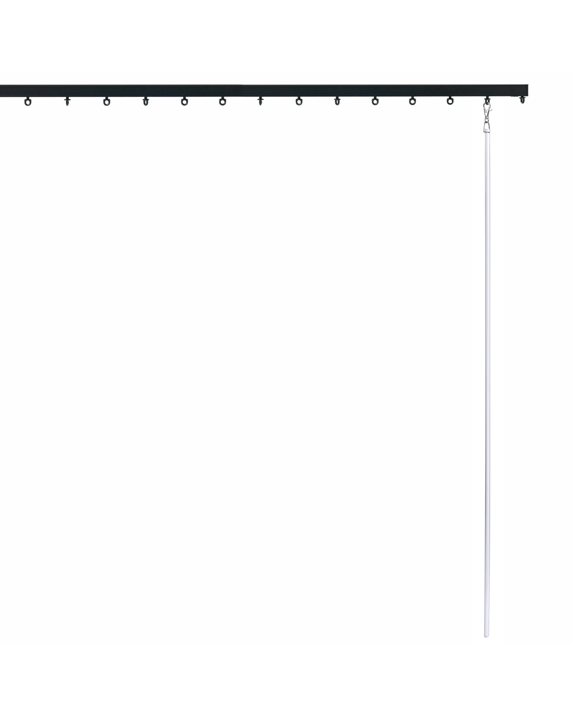 3 Cadence & Co. S-Fold Curtain Track Set 140cm + S-Fold Wand - Black, 3 of 7