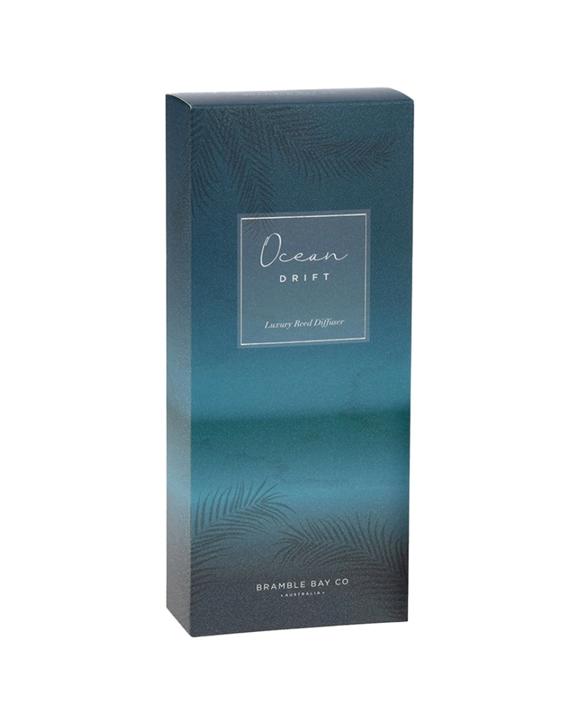 Bramble Bay Ocean Drift Glass Reed Diffuser Scented Home Fragrance 150ml - Natural