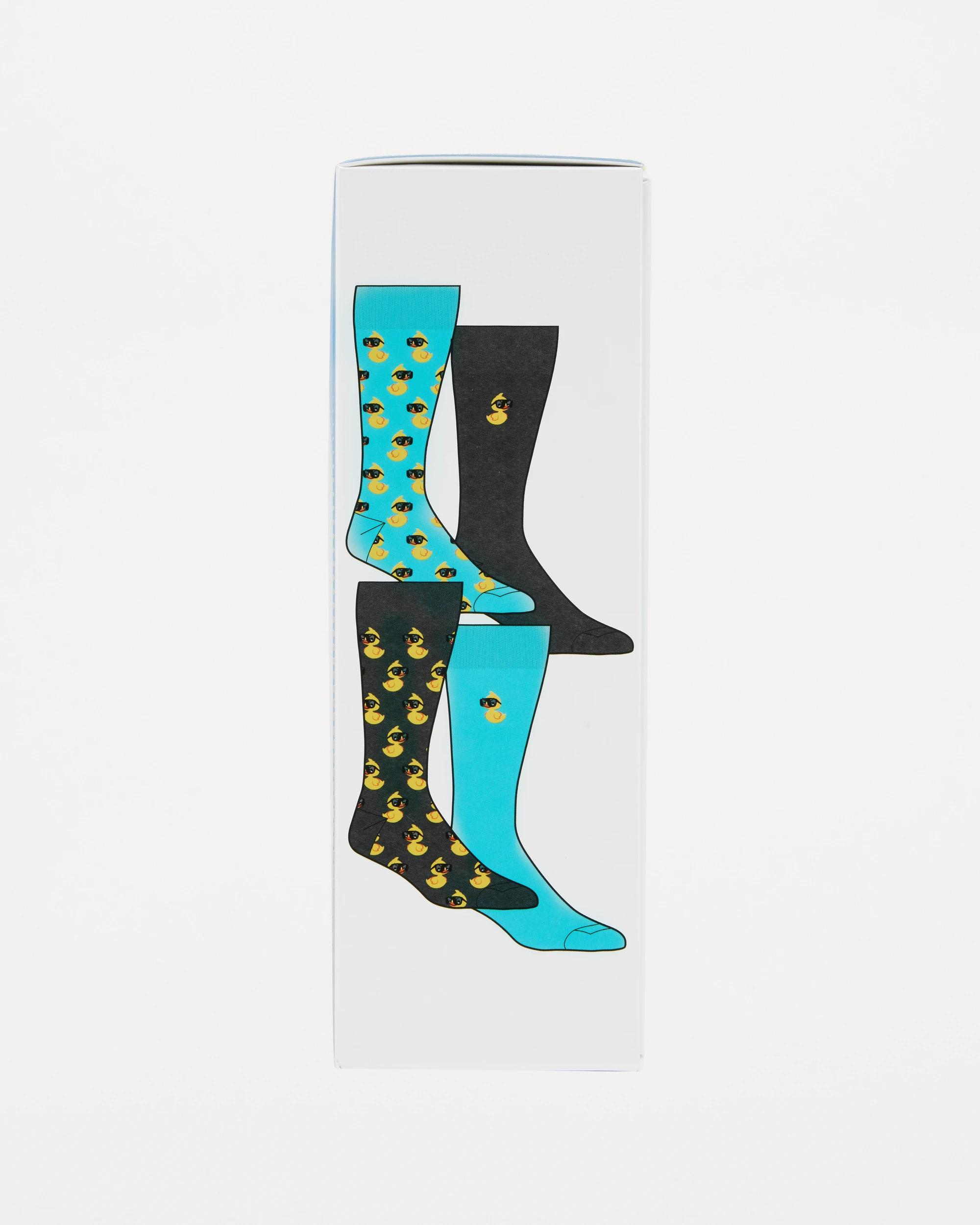 4 4 Pack Novelty Socks Dont Duck, 4 of 4