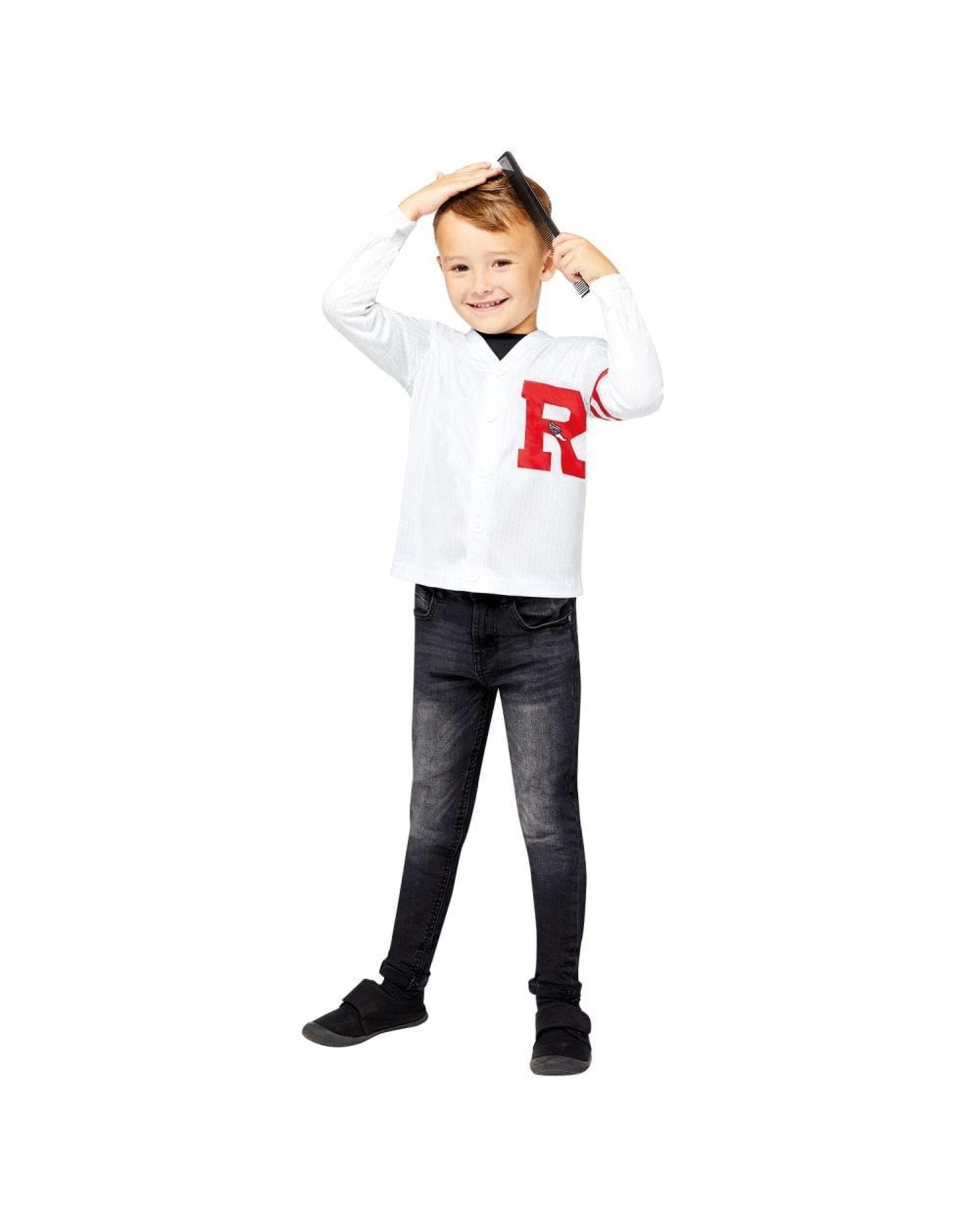 3 Grease Danny Rydell Kids Costume Size 8-10 Years, 3 of 4
