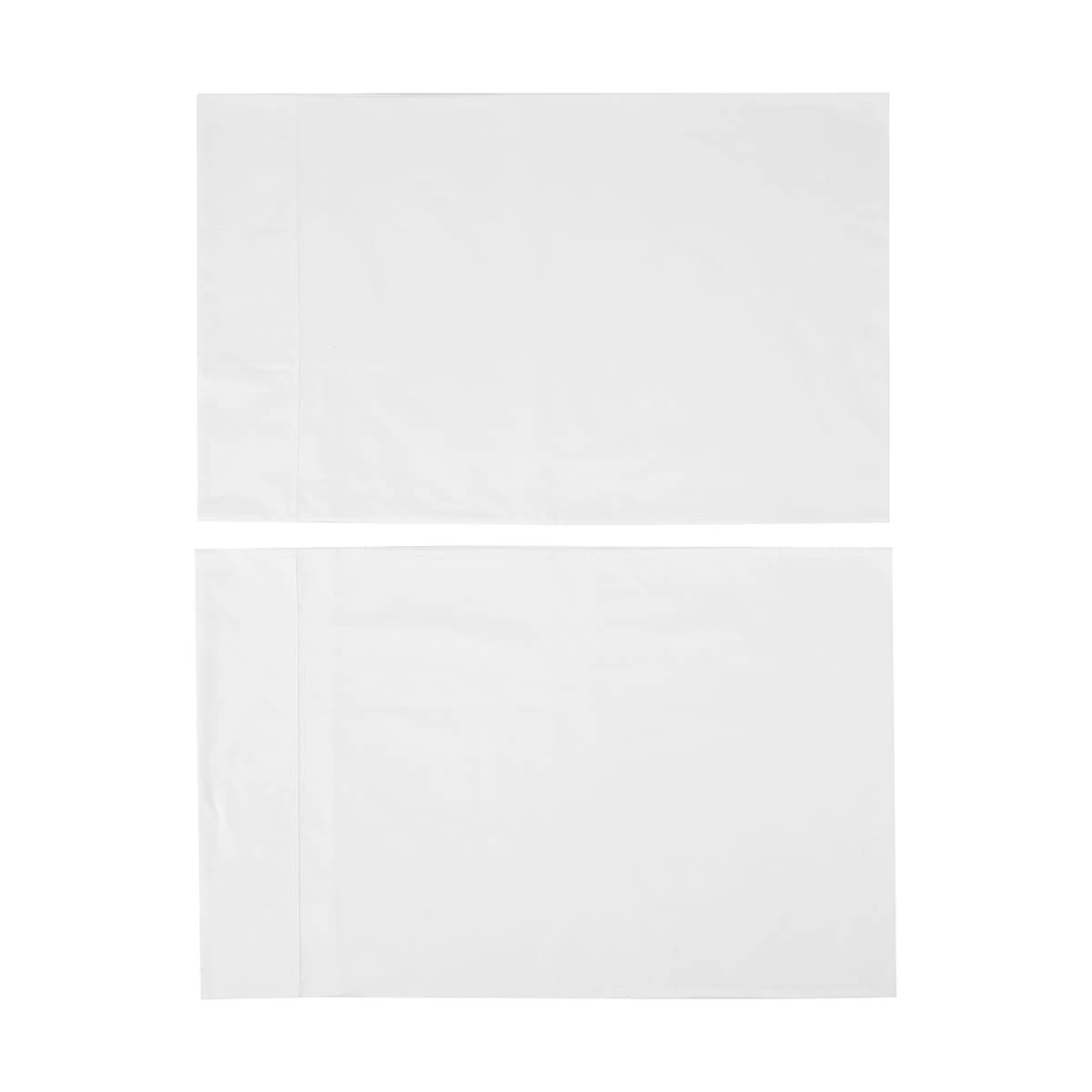 2 2 Pack 500 Thread Count Cotton Standard Pillowcases - White, 2 of 4