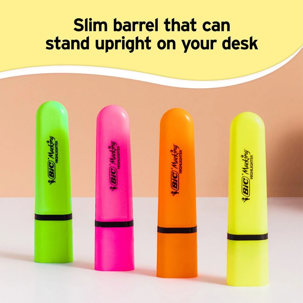 5 Bic Tank Marking Highlighter Green, 5 of 5