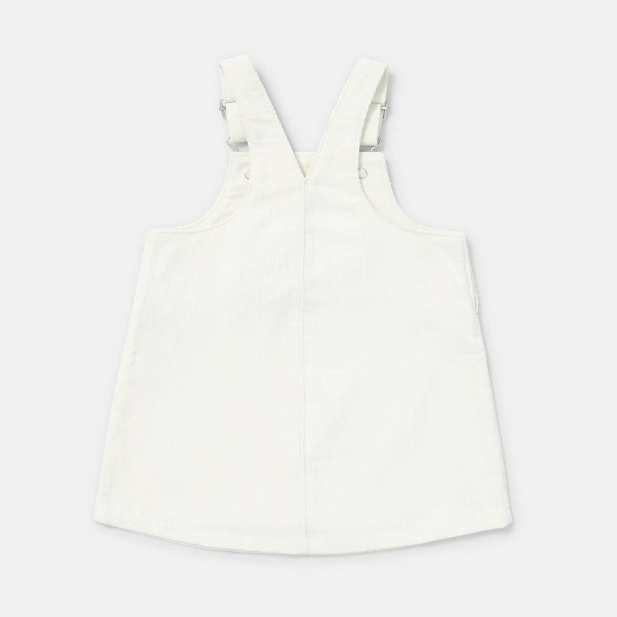 2 Pinafore Dress Wht Egret, 2 of 3