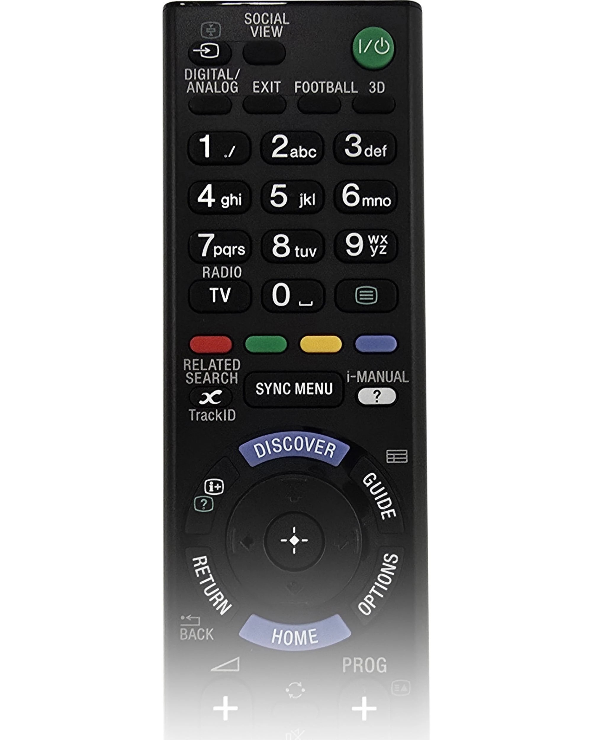 5 Sony Genuine RMTTZ120E Replacement TV Remote Control - Black, 5 of 6