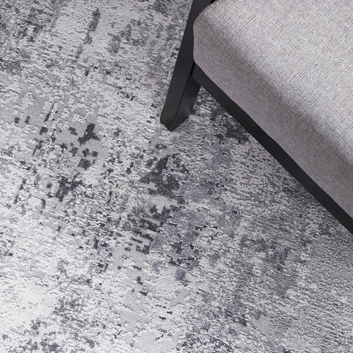 4 Common Ground Rugs Bazaar 156 140x70cm - Small Power Loomed Floor Rug - Silver, 4 of 9