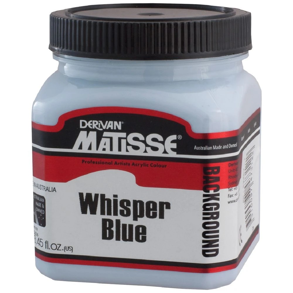 1 Derivan Matisse Background Paint 250mL Whisper Blue, 1 of 1
