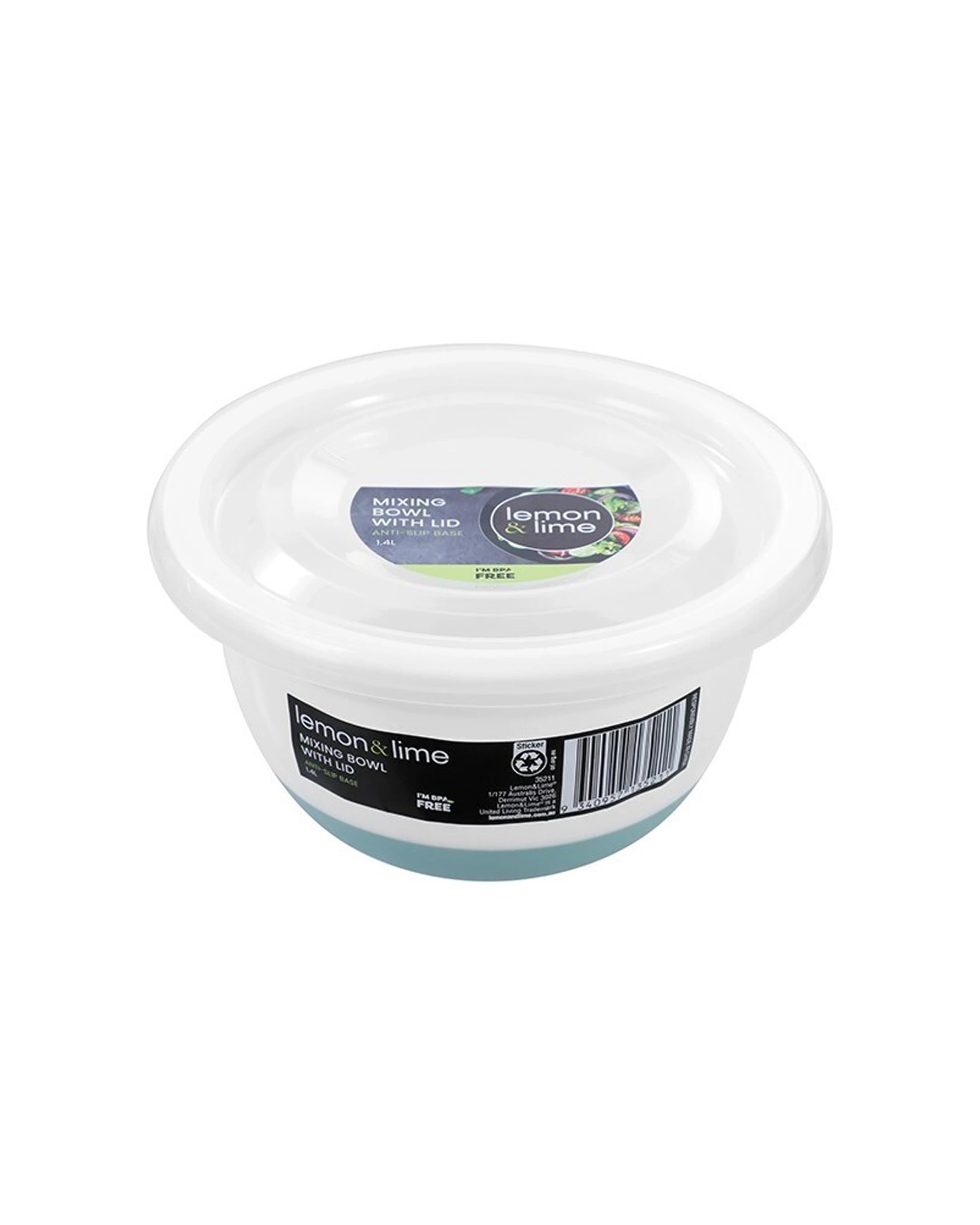 2 Lemon & Lime 3PK Lidded Mixing Bowl 1.4L With Anti-Slip Base Set - Multi, 2 of 7