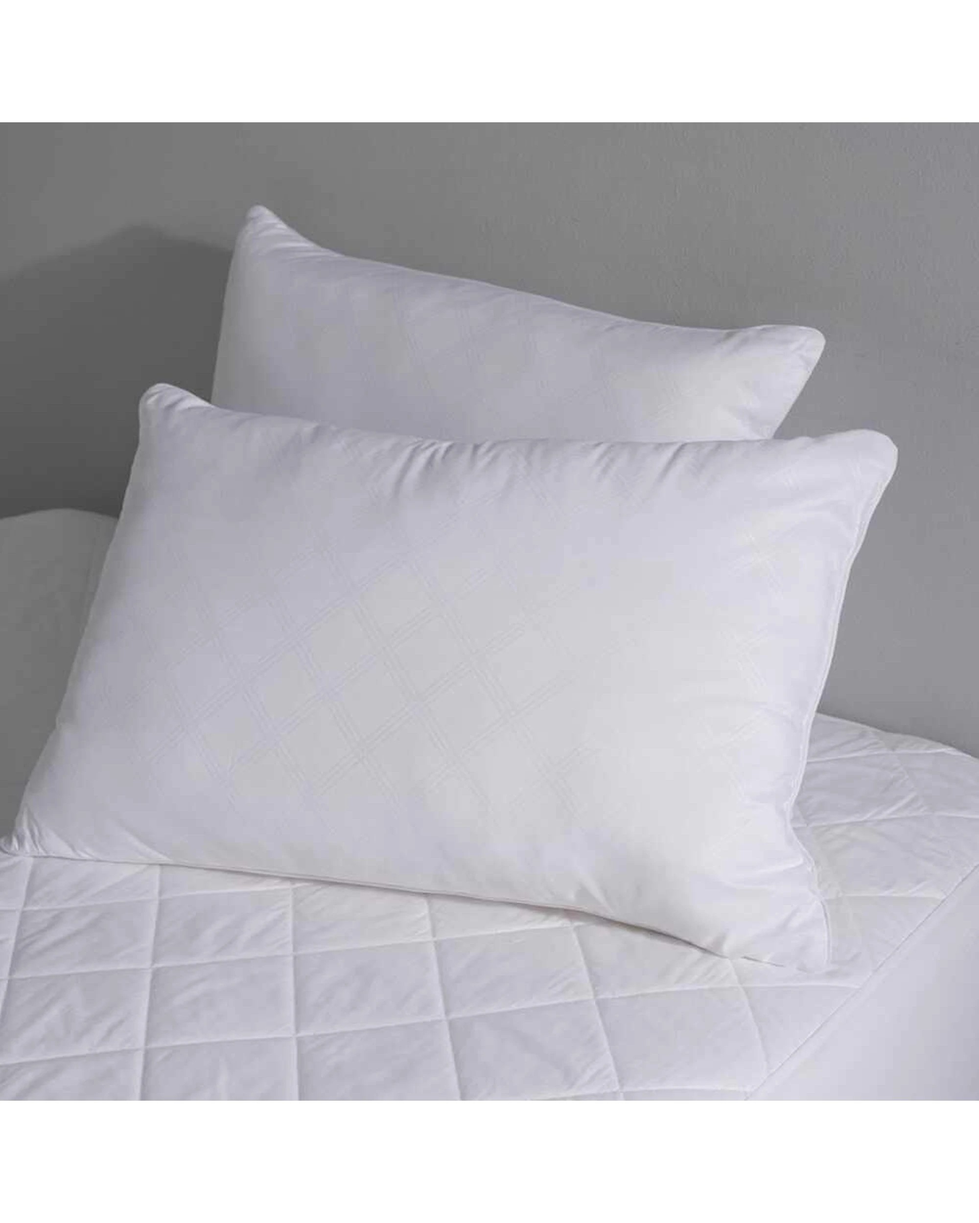 4 Canningvale 2pc Hypoallergenic Bed Pillow Polyester Microfibre Firm Side - White, 4 of 4