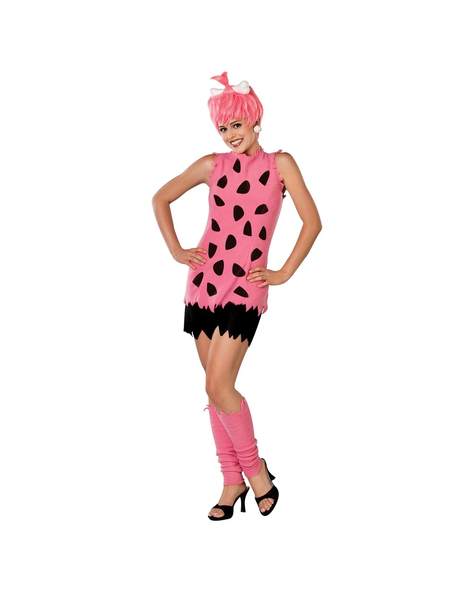 1 Rubies Pebbles Flintstone Deluxe Womens Dress Up Costume Size XS - Pink, 1 of 4