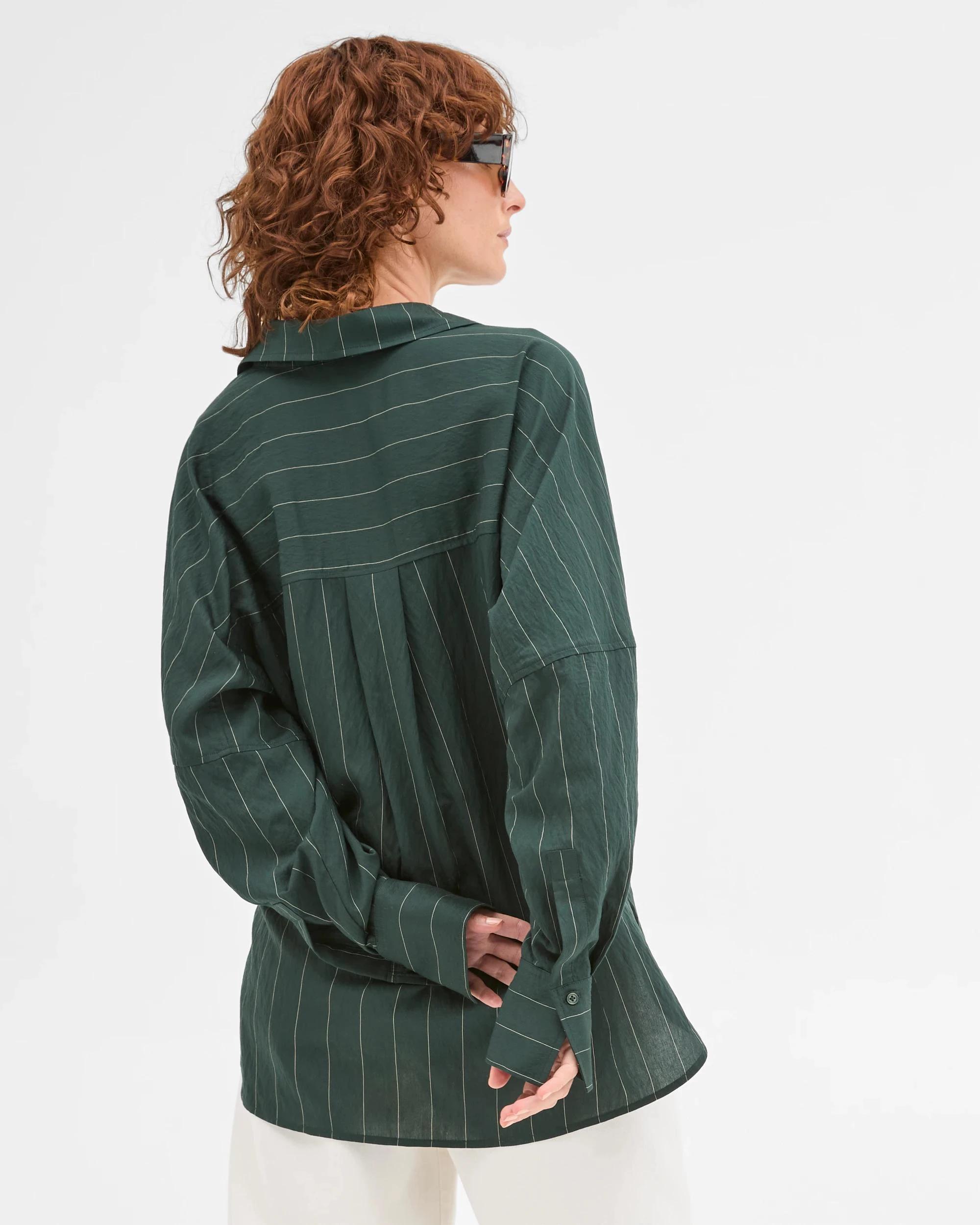 7 Target Woman Relaxed 2-Way Shirt MIDNIGHT JADE, 7 of 7