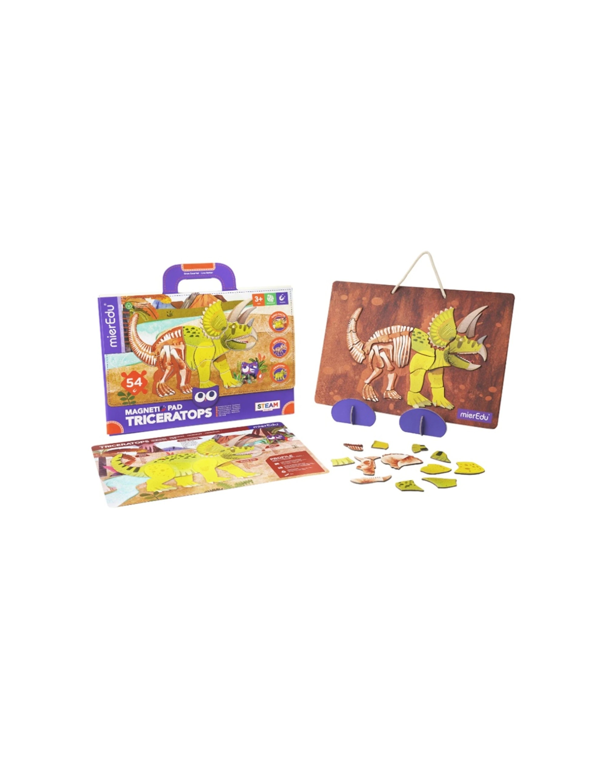 2 Mieredu Magnetic Pad Triceratops Stem Learning Kids Educational Toy, 2 of 3