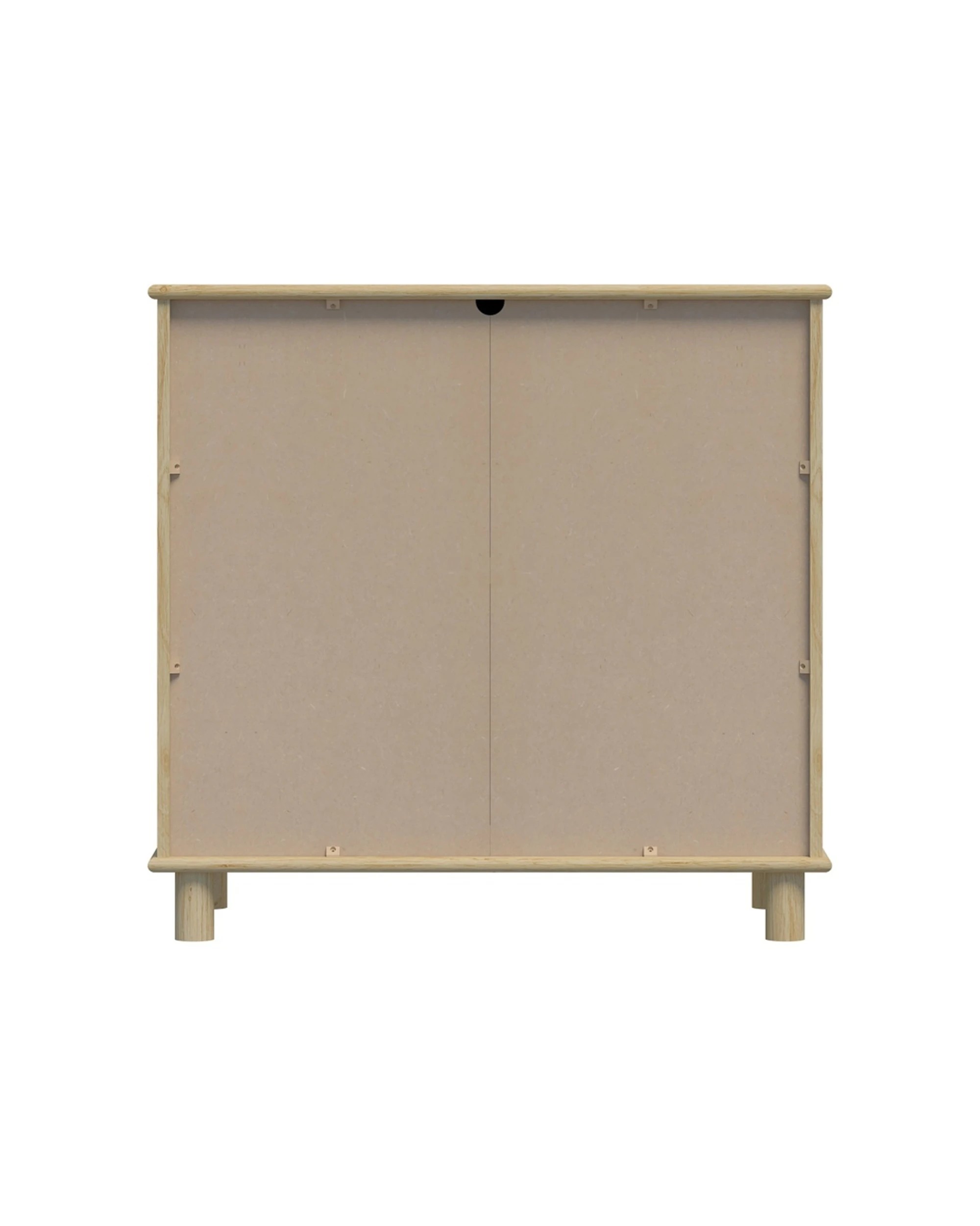 6 Alpine Bay Sorrento 2 Door Vertical Groove Sideboard Cupboard Decor Swedish Oak - Natural, 6 of 9