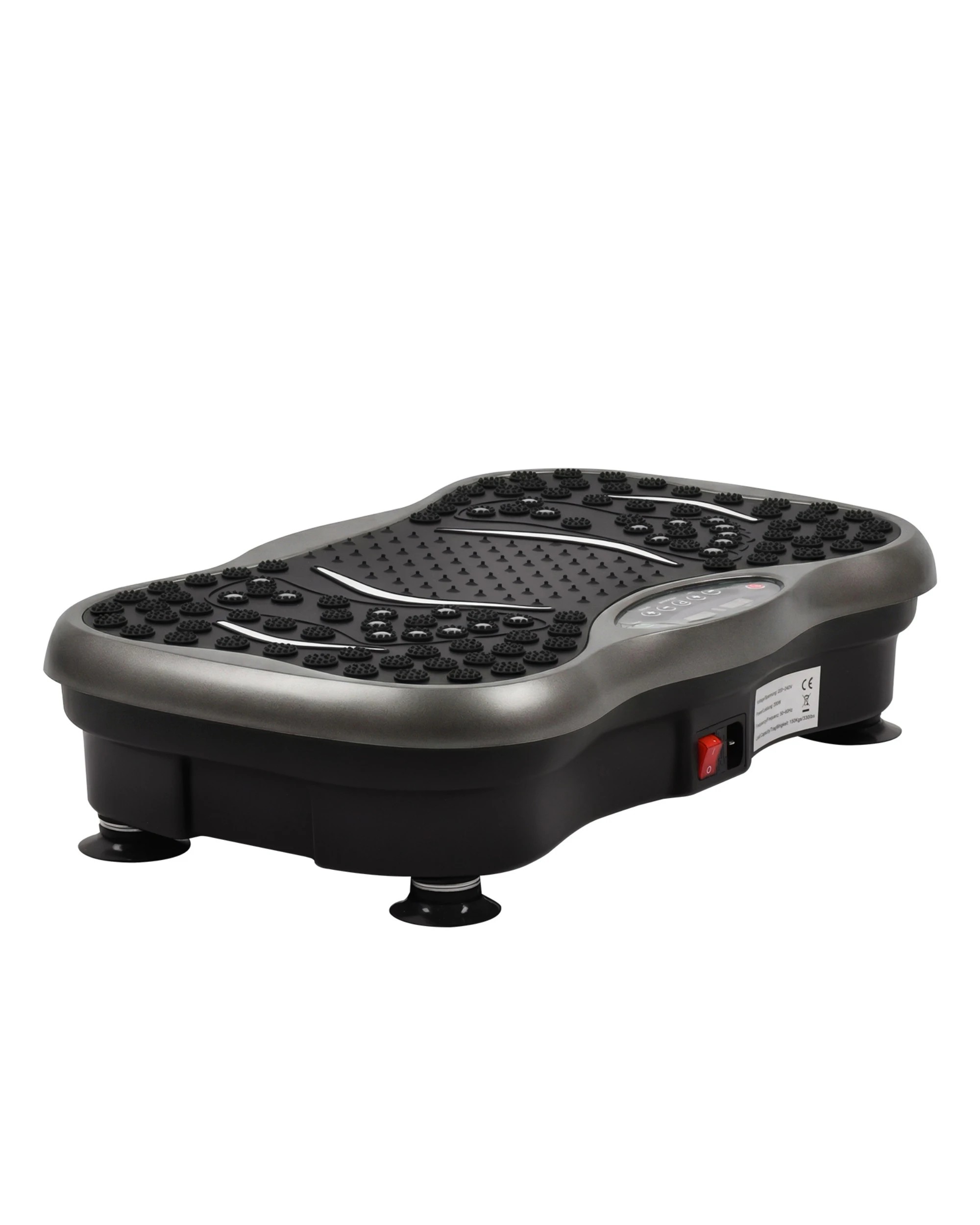 3 Advwin Vibration Plate Exercise Machine with Adjustable Handle - Grey, 3 of 7