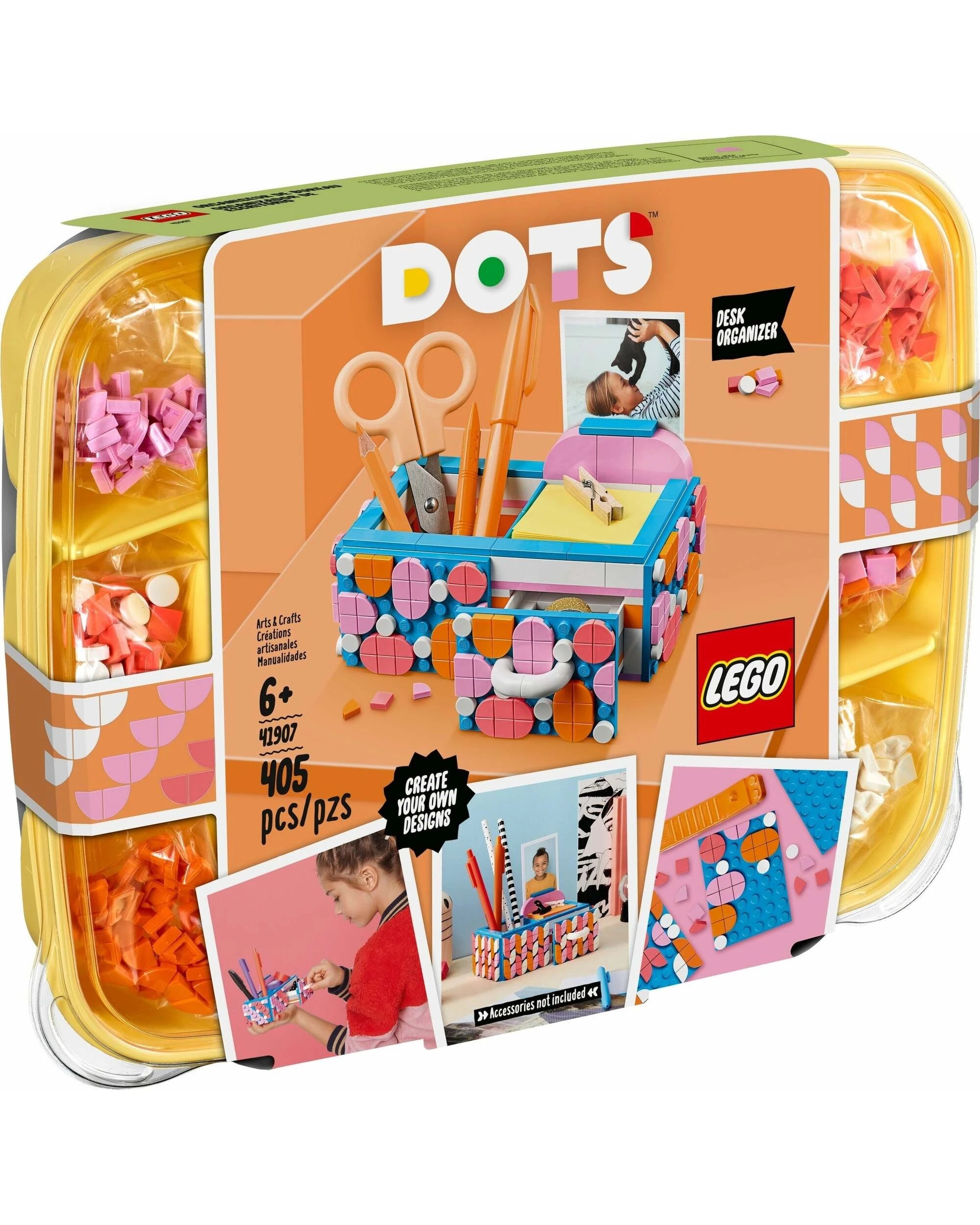 1 LEGO 41907 DOTS Desk Organizer with Drawer, DIY Craft Set, 1 of 5