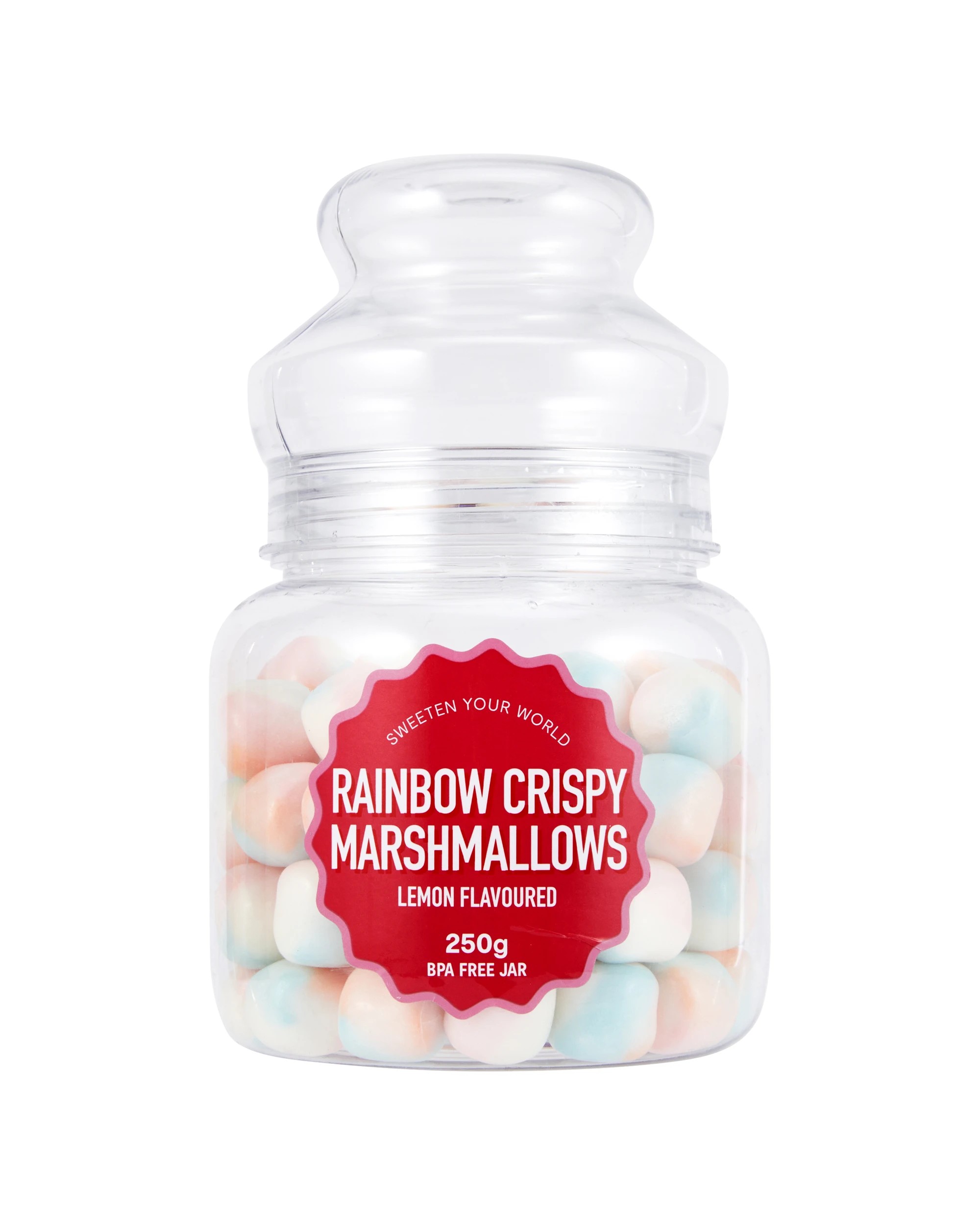 1 Lemon Flavoured Rainbow Crispy Marshmallows 250g, 1 of 5
