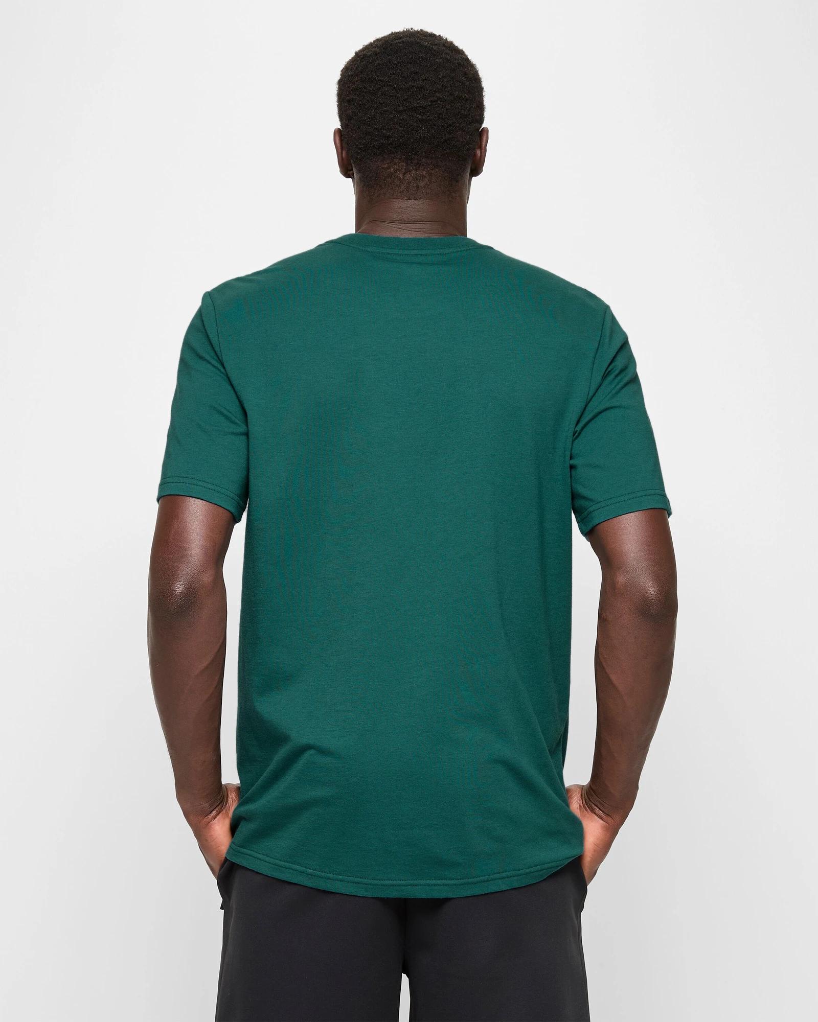 4 Target Active Cotton Blend T-shirt FOREST GREEN, 4 of 5