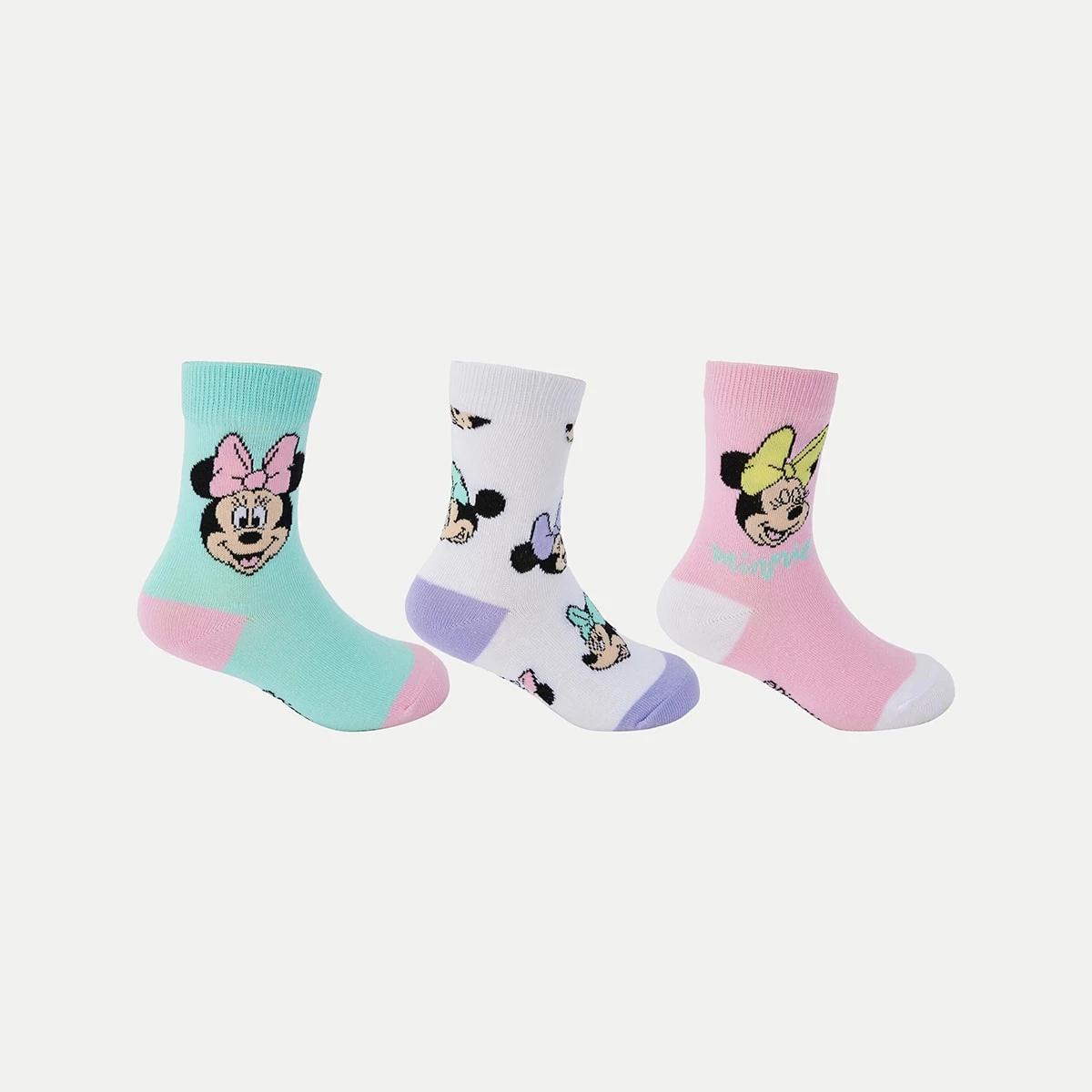 2 3 Pack License Crew Socks Minnie, 2 of 3