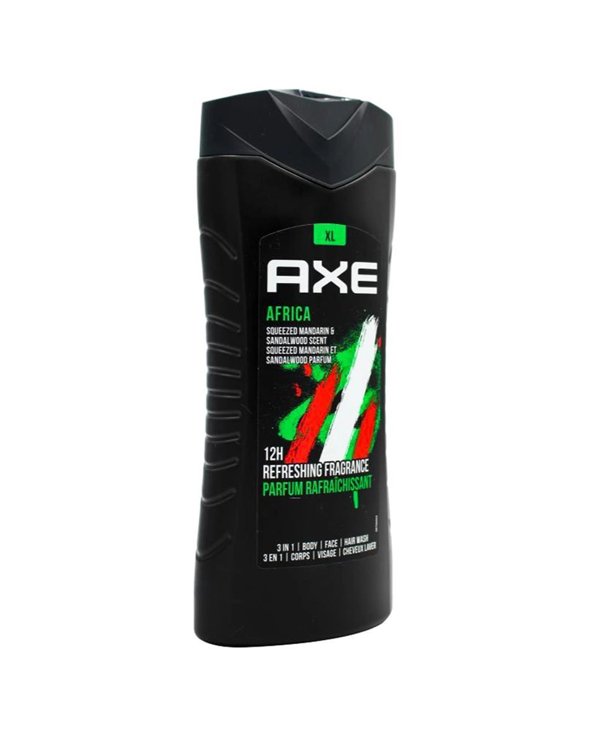 4 Axe Africa 6PK 3-in-1 Body Face Hair Wash 400ml Mandarin Sandalwood Scent - Black, 4 of 4