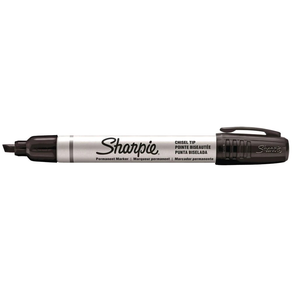 2 Sharpie Metal Permanent Markers Chisel Black 12 Pack, 2 of 3