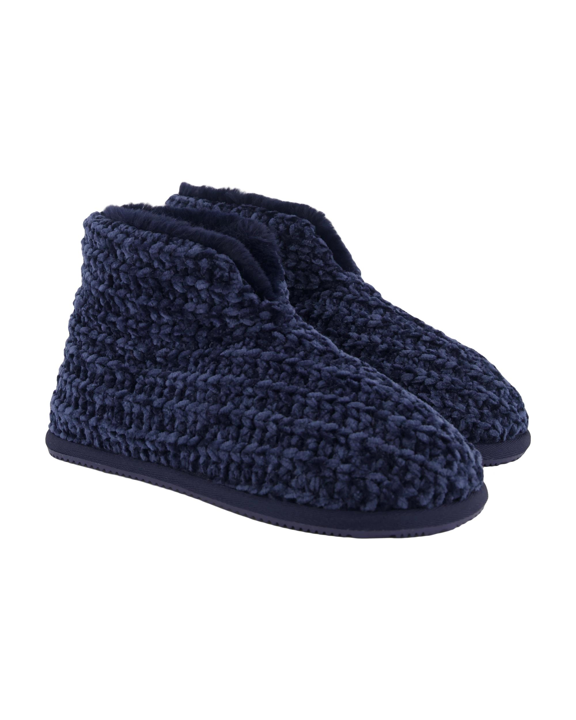 2 Knitted Boots Blu Night, 2 of 4
