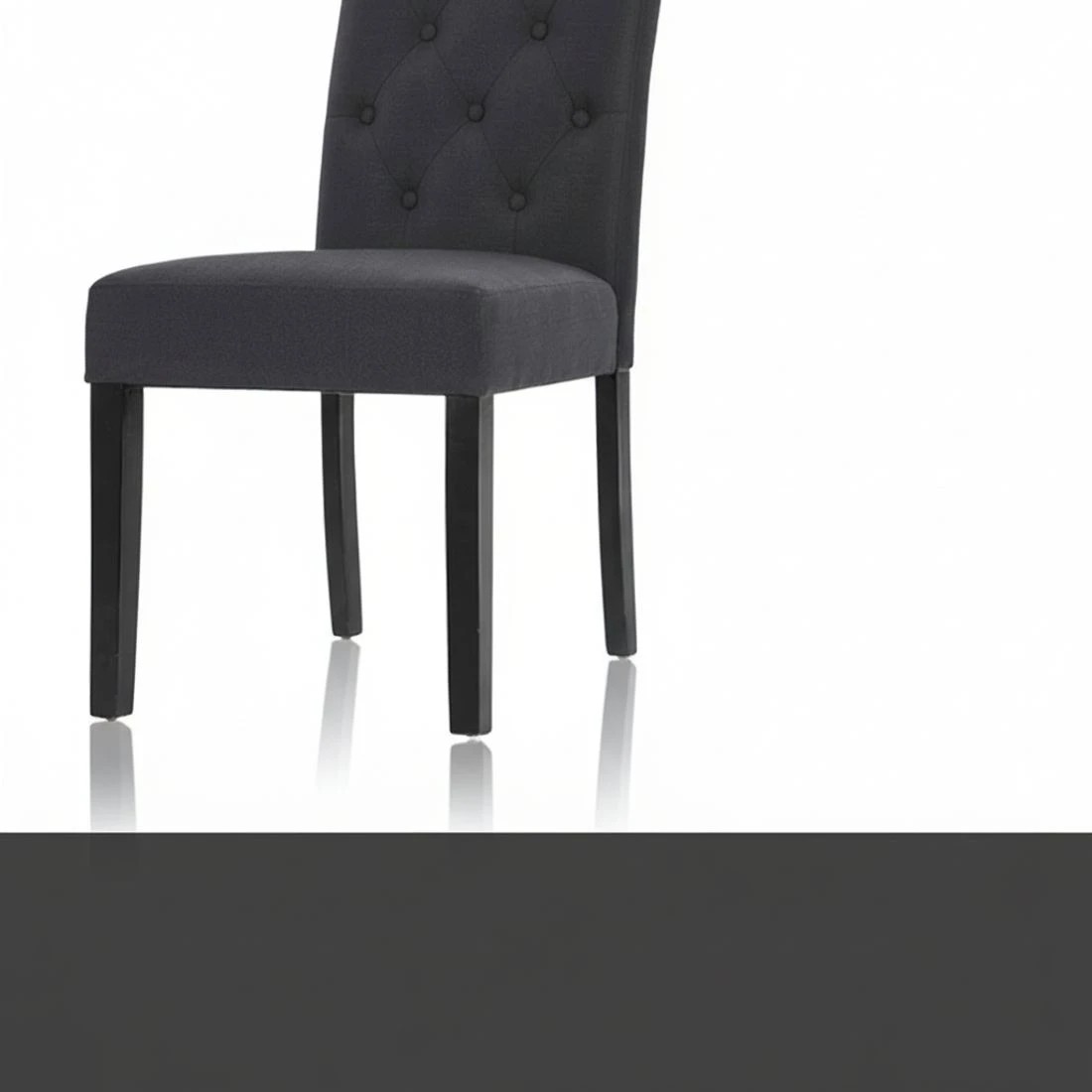 4 Artiss Dining Chairs Set of 4 Linen Parsons Chair Dark - Grey, 4 of 5