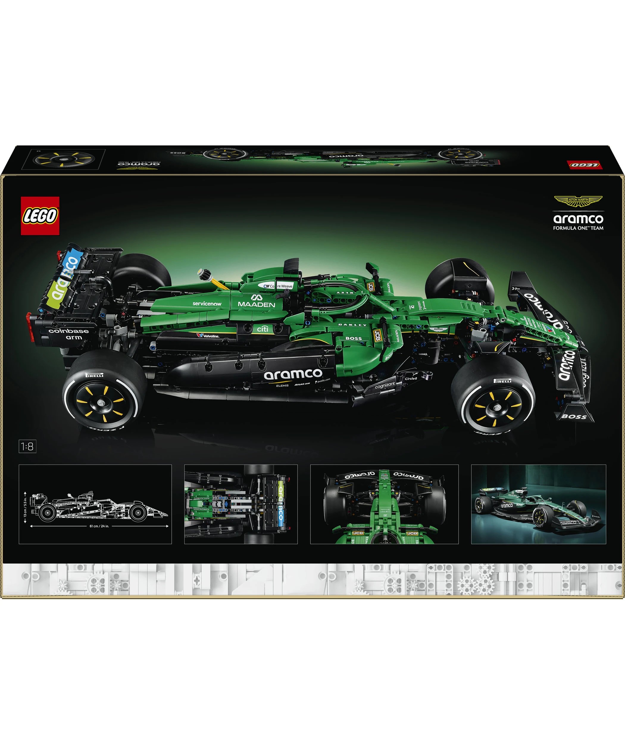 2 LEGO Technic Aston Martin Aramco AMR25 F1 Car 42240, 2 of 10
