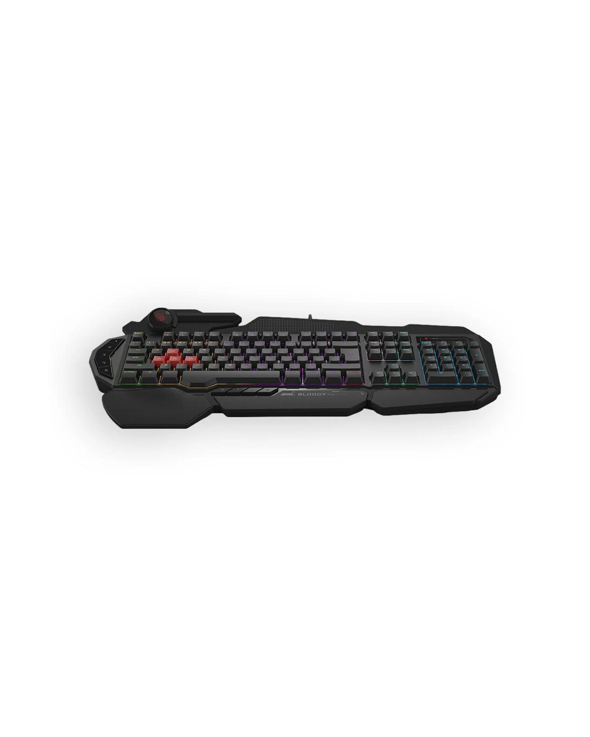4 Bloody B310N Black USB Wired FullSize Neon Backlit Gaming Keyboard, 4 of 5