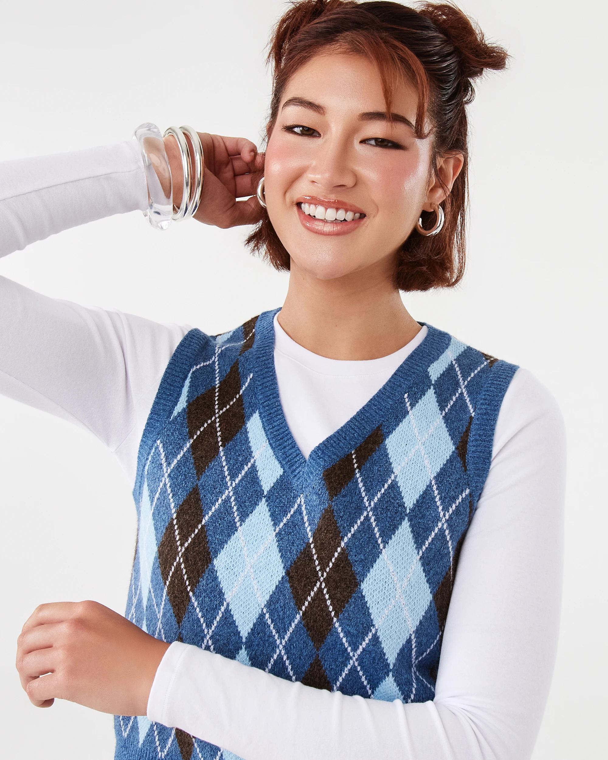 5 Knit Vest Argyle, 5 of 7