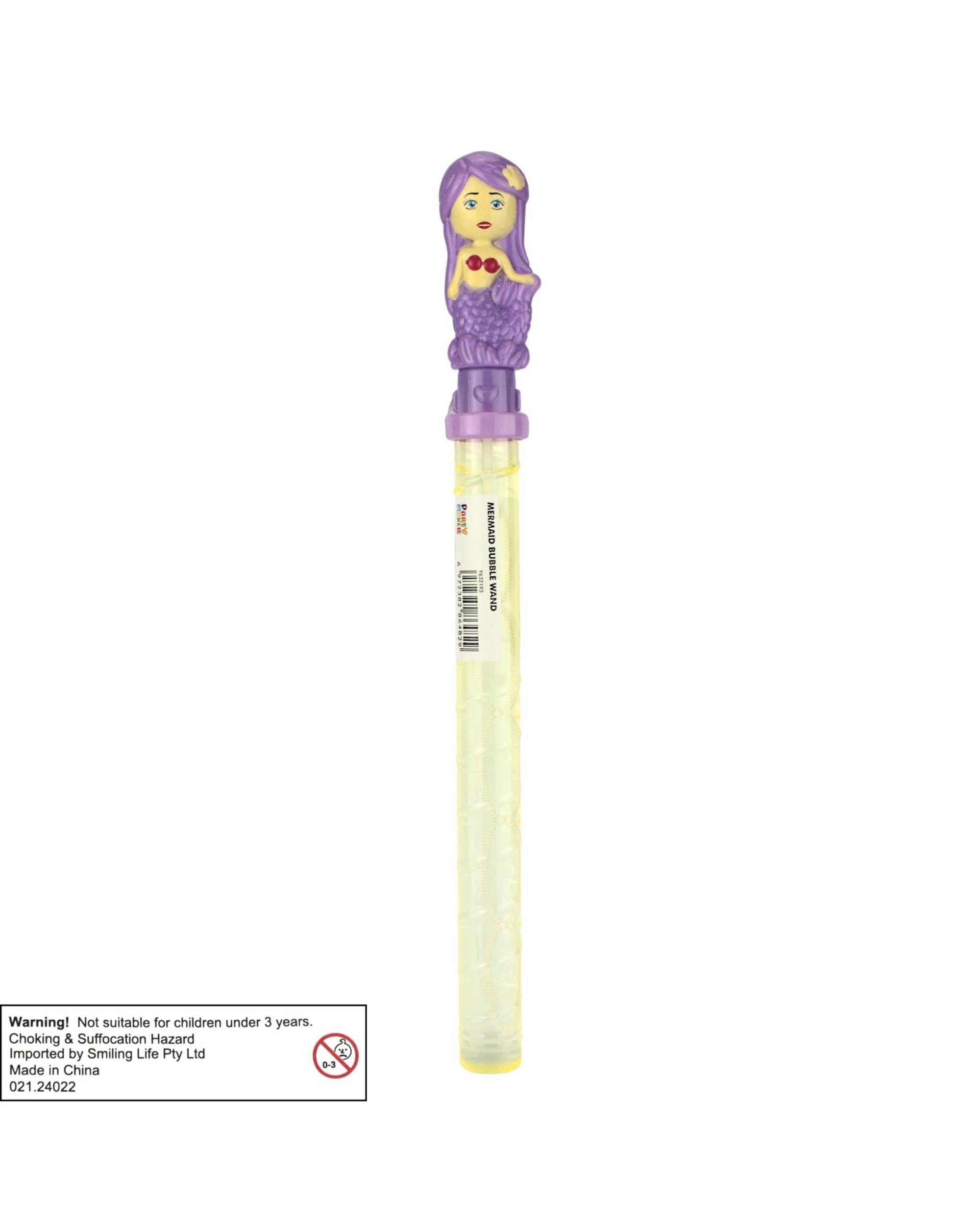 4 Partyrama 37cm Mermaid Bubble Wand Assorted, 4 of 4