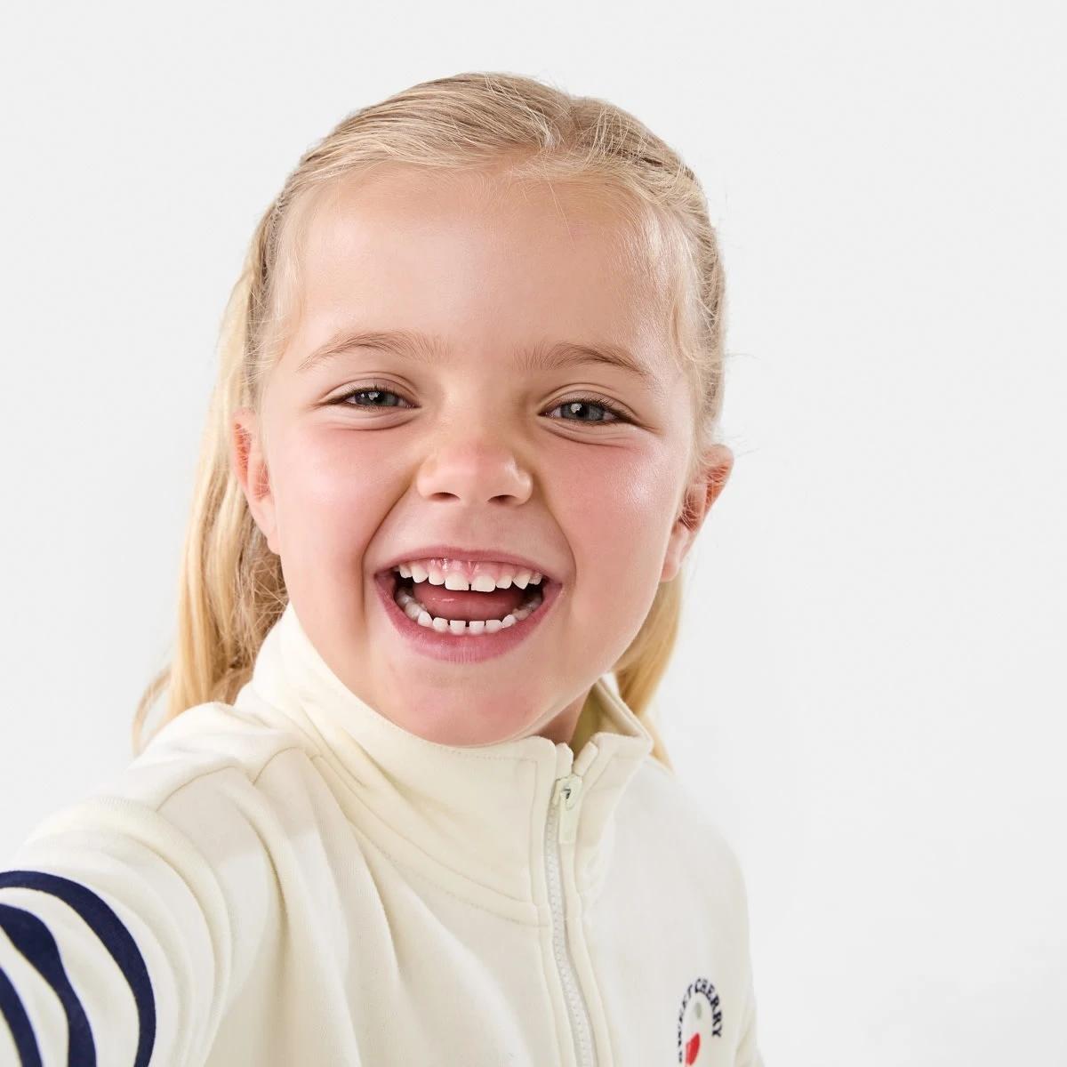 5 Quarter Zip Fleece Sweatshirt Stripe, 5 of 10