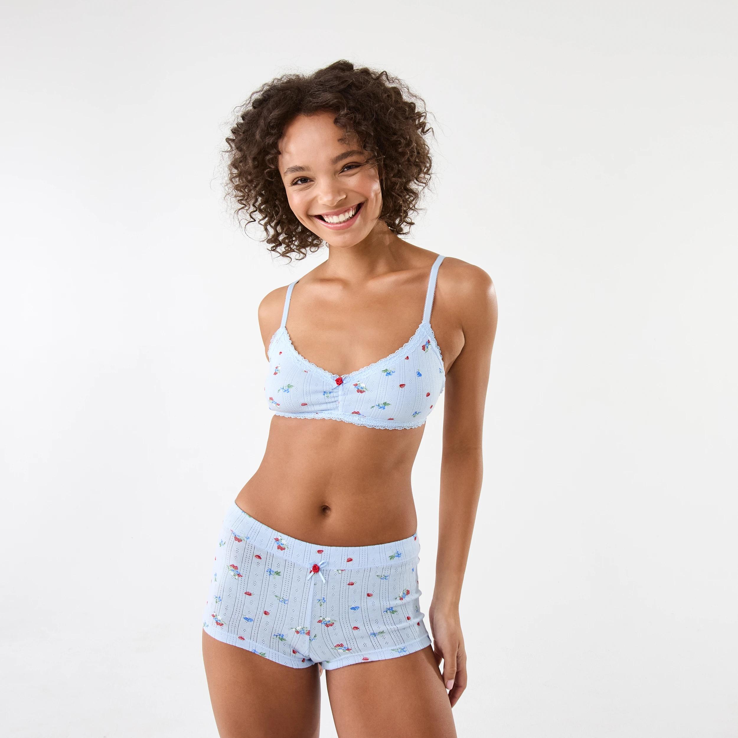 9 3 Pack Pointelle Boyleg Shorties Fruits, 9 of 9