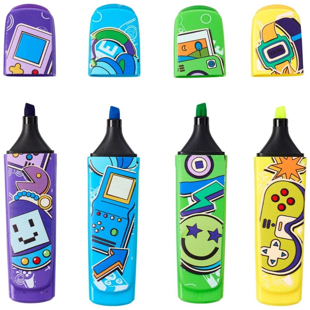 5 Studymate Novelty Highlighter Neon 4 Pack, 5 of 9