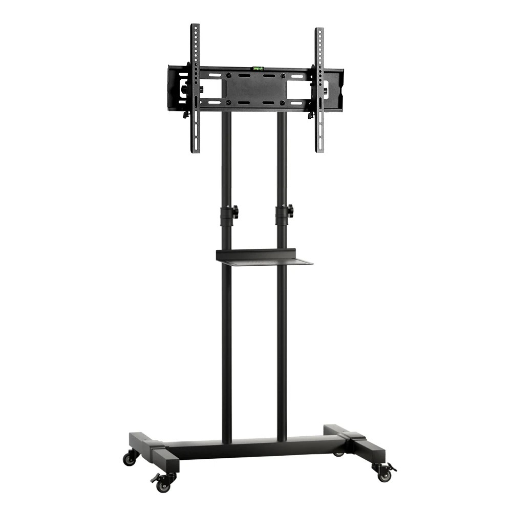 1 Artiss Mobile TV Stand for 23"-65" TVs Mount Bracket Portable Solid Trolley Cart - Black, 1 of 6