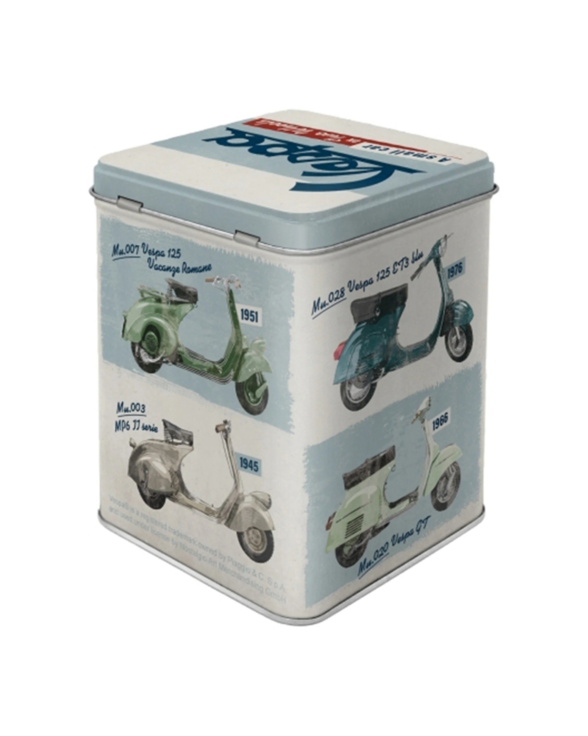 2 Nostalgic-Art Storage Tin - Vespa Model Chart, 2 of 2