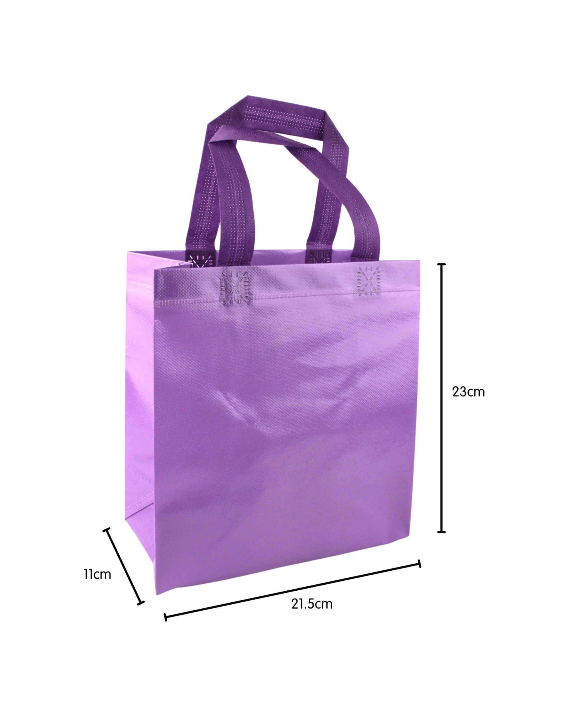 2 Party Maker Party Tote Bags Pack of 12 - Purple, 2 of 3