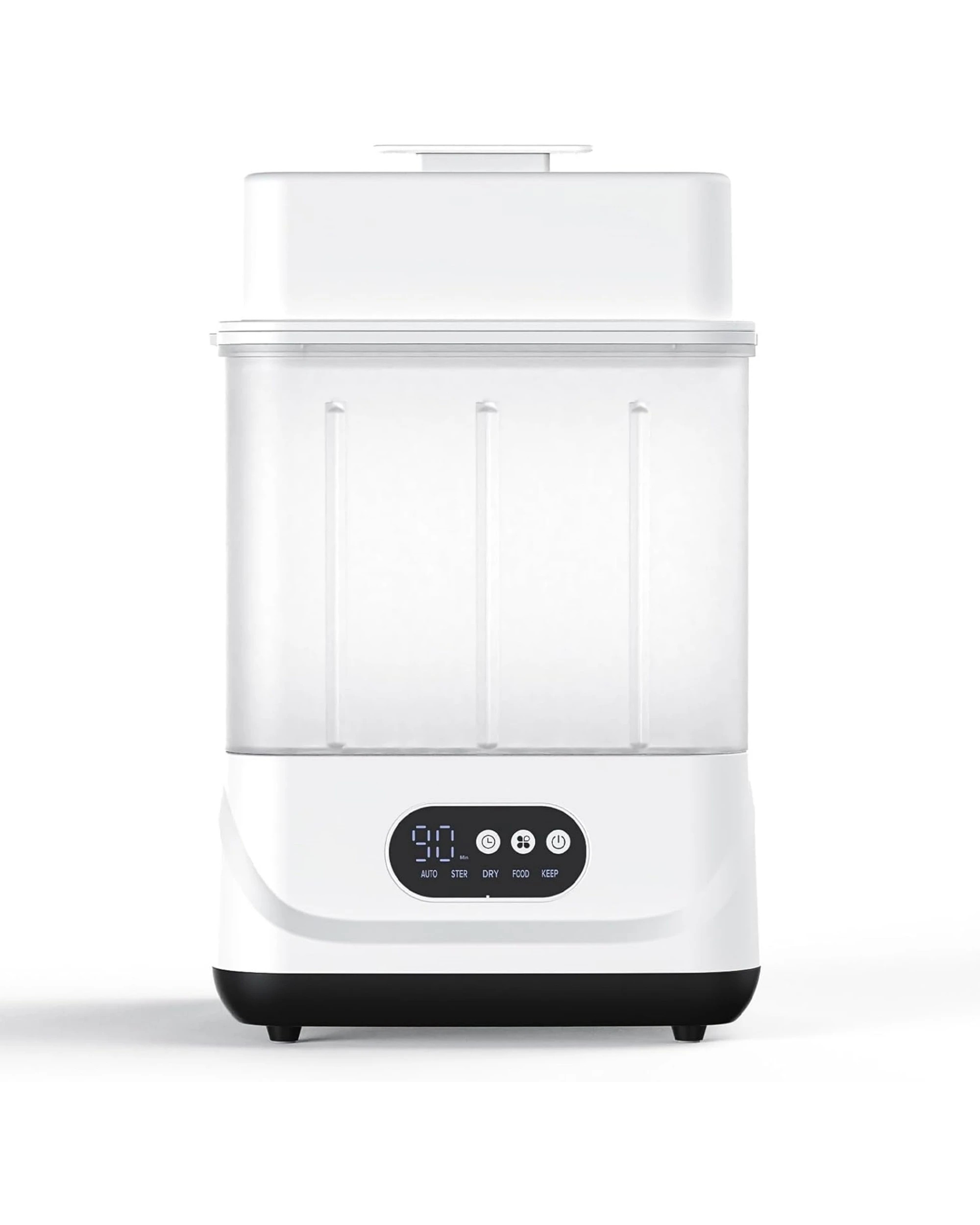 1 Yopower Baby Bottle Steam Sterilizer Dryer with LED Touch Screen - White, 1 of 6