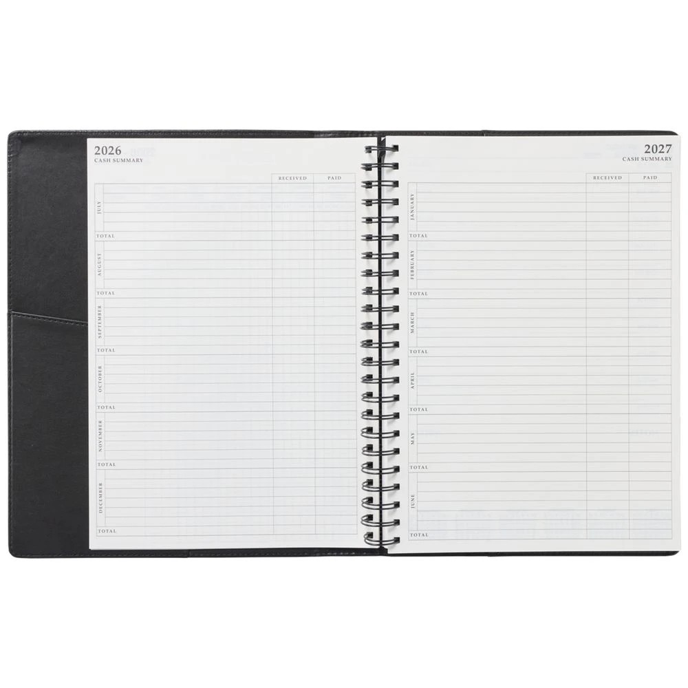 6 J.Burrows A4 Day to Page Executive FY26/27 Diary Black, 6 of 7