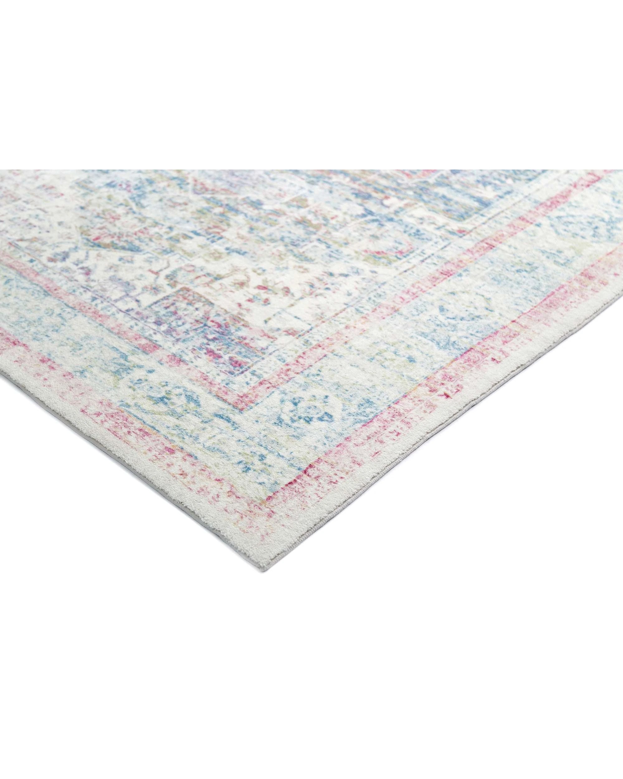 4 Loopsie Seri Medallion Washable Rug-330cm x 240cm - Pink, 4 of 7