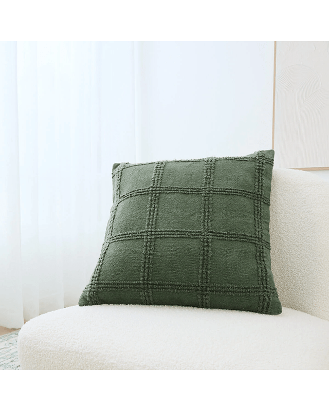 50cm Grid Cushion Cover - Fo