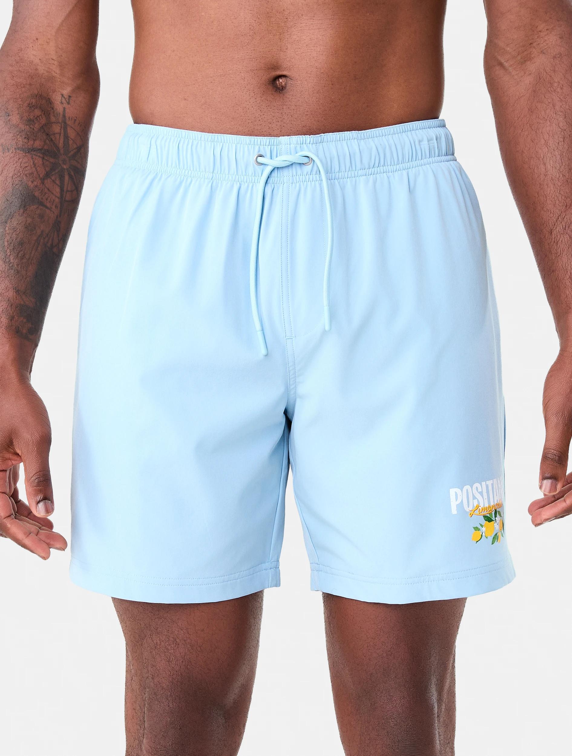 1 Regular Print Boardshorts Blu Lemon, 1 of 7