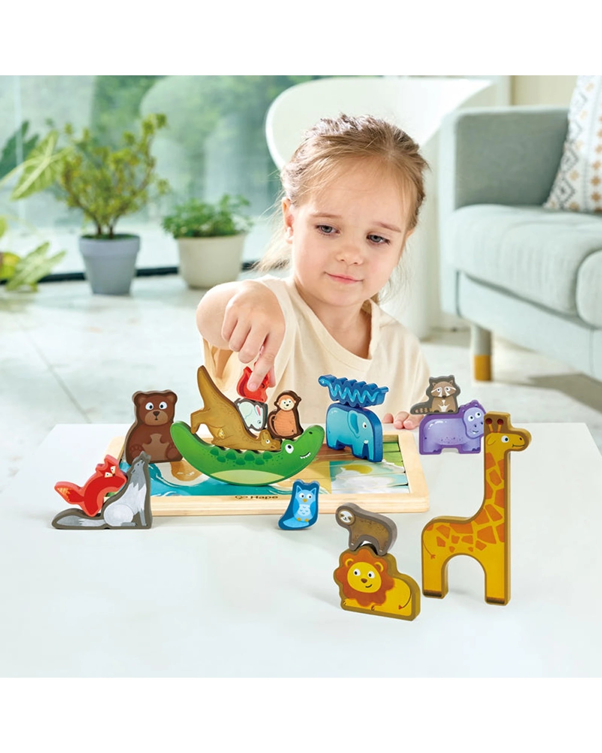 4 Hape Animal Kingdom Puzzle -Functional Wooden Activity Kids - Multi, 4 of 4
