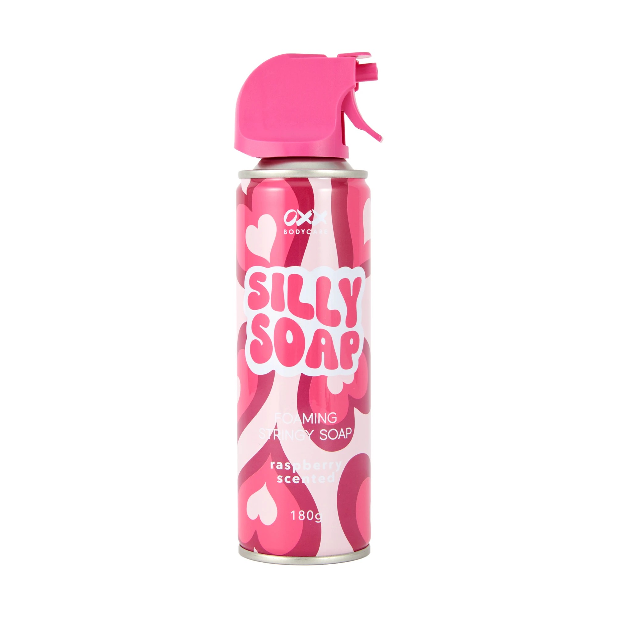 1 OXX Bodycare Silly Soap Foaming Stringy Soap 180g - Raspberry Scented, 1 of 3