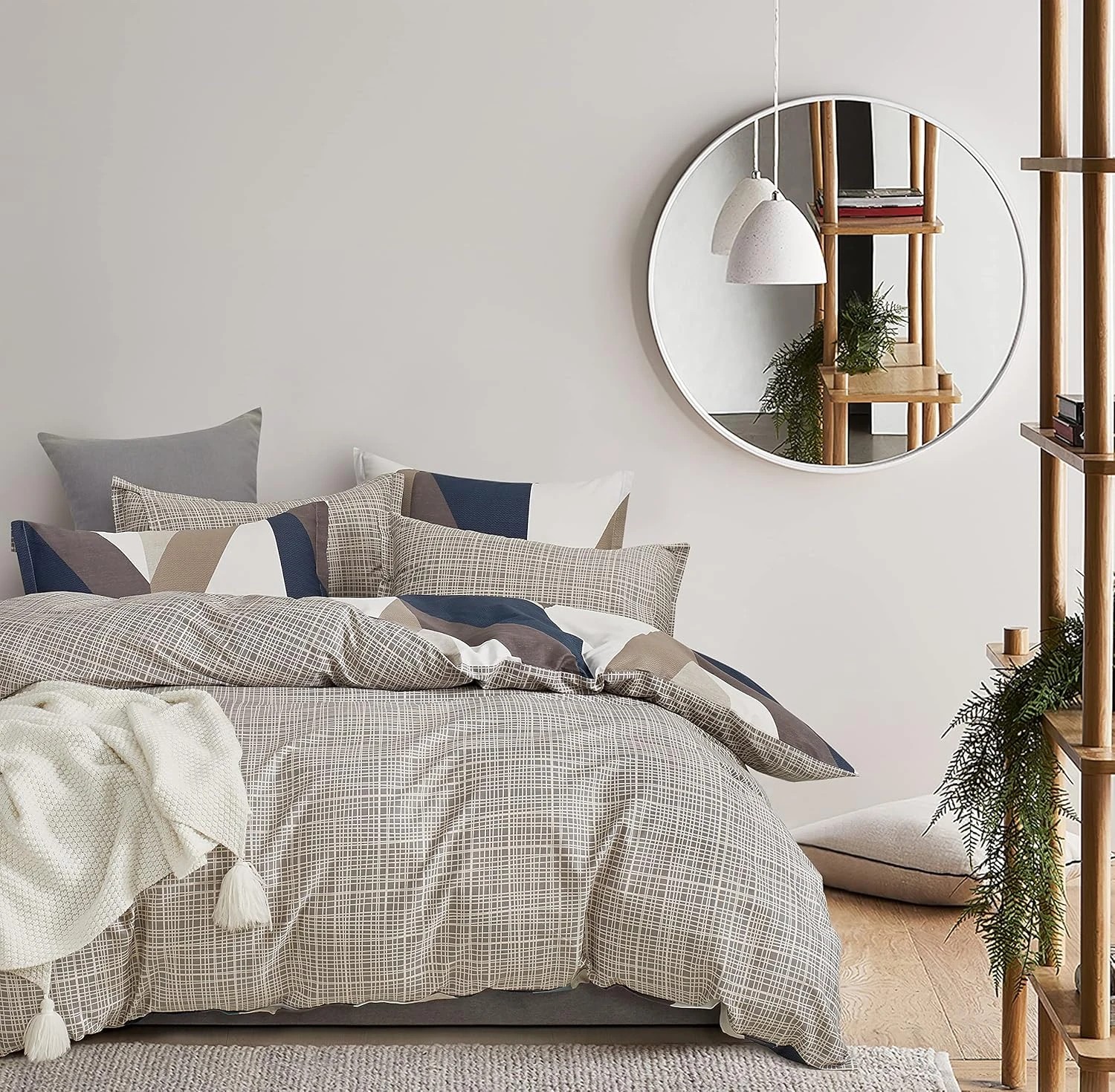 2 Gioia Casa Printed Cotton Reversible Quilt Cover Set - Queen Bed - Oliver, 2 of 7