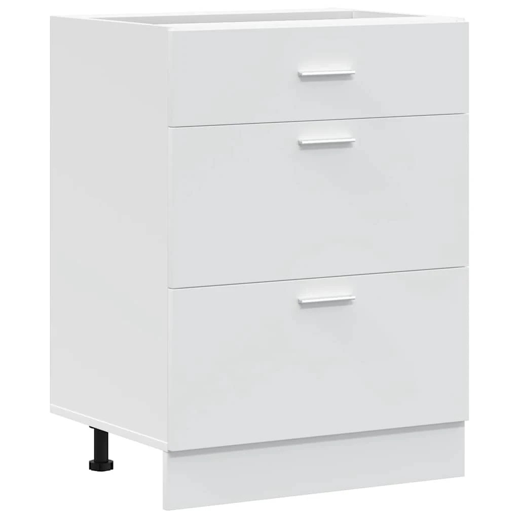 2 vidaXL Sleek Kitchen Cabinet Adjustable Feet - White, 2 of 9