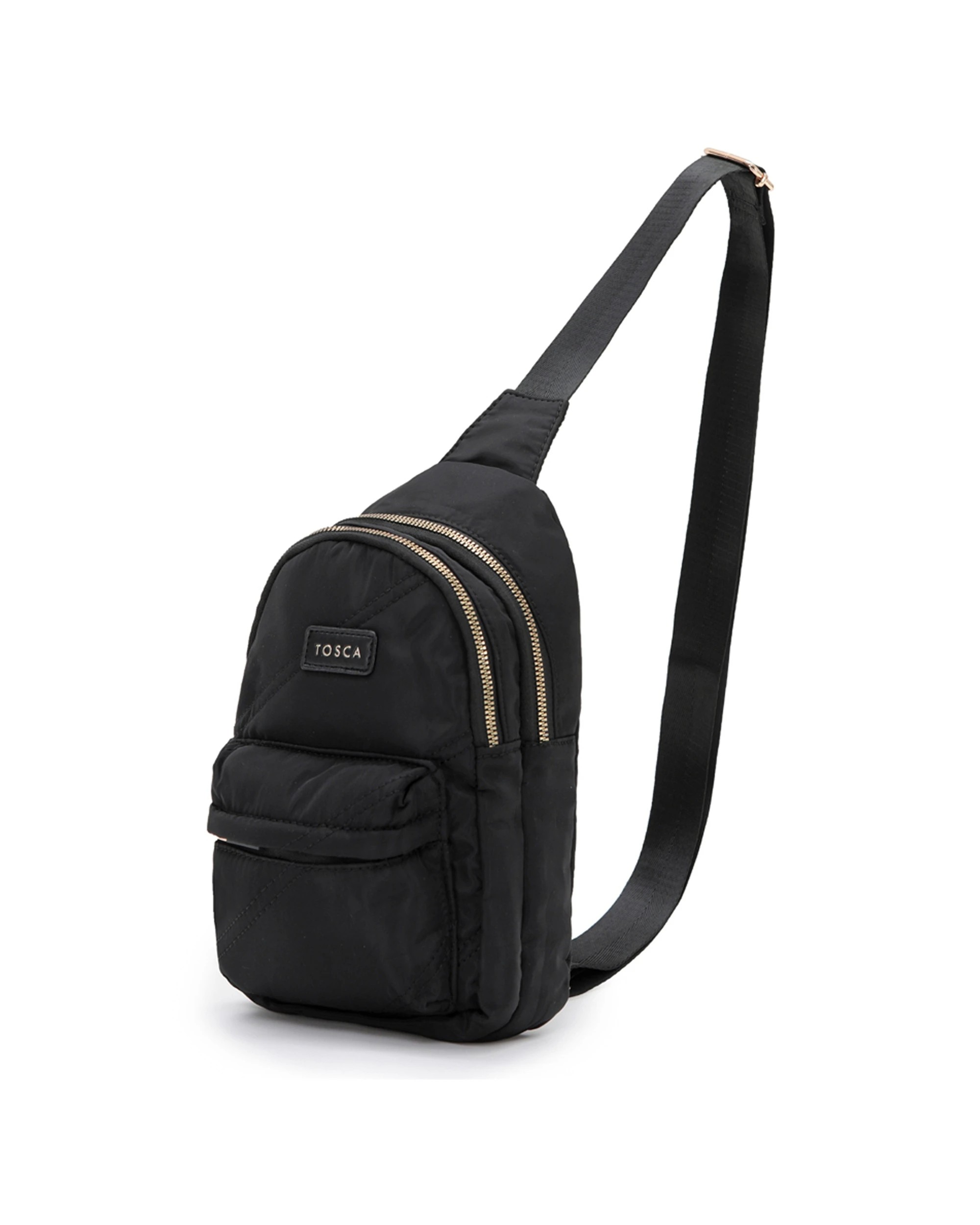 1 Tosca Shoulder Slinger Crossbody Utility Bag - Black, 1 of 2