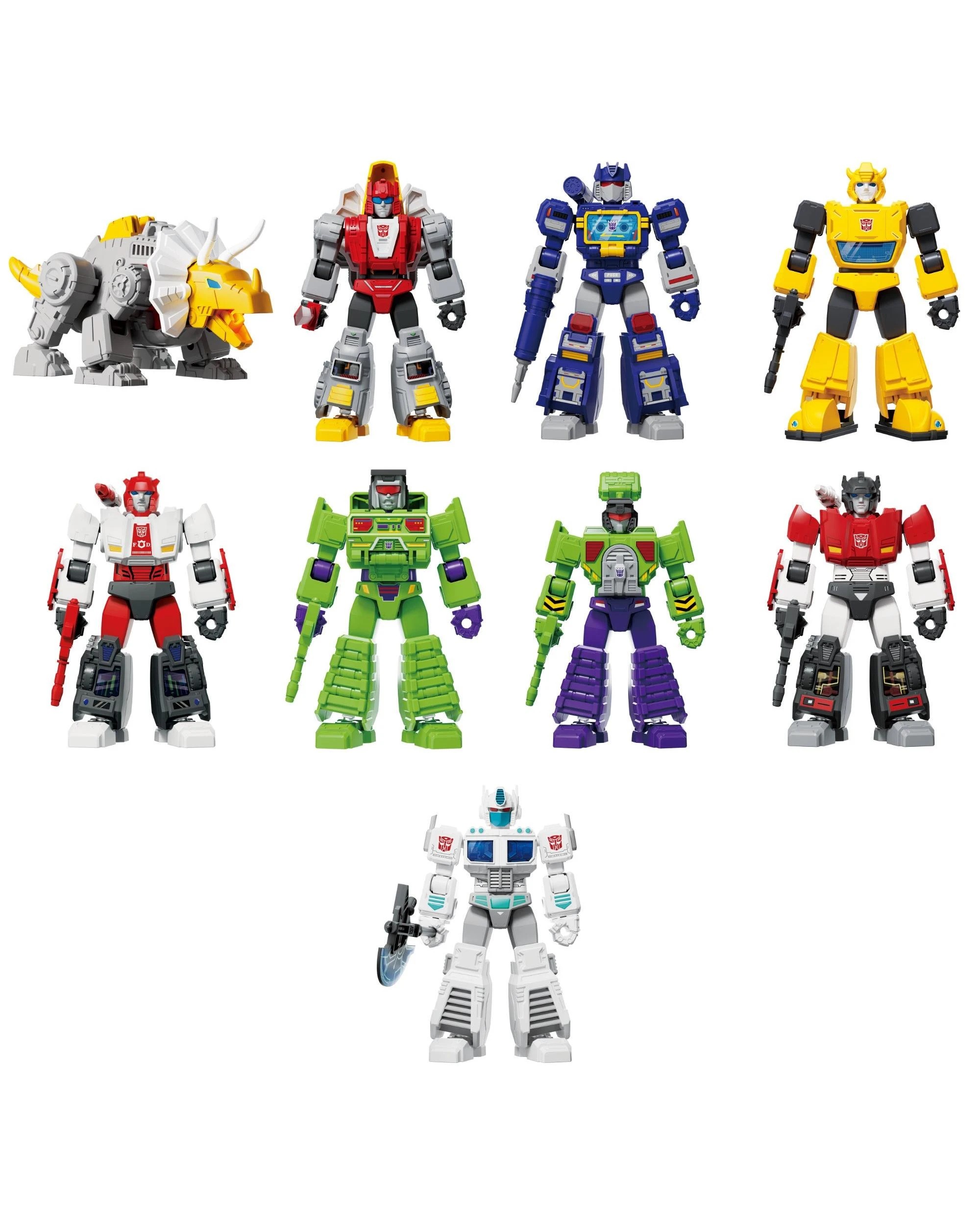 3 Blokees Transformers Galaxy Version 03 The Autobot Run Model Kit Blind Box - Set of 9, 3 of 4